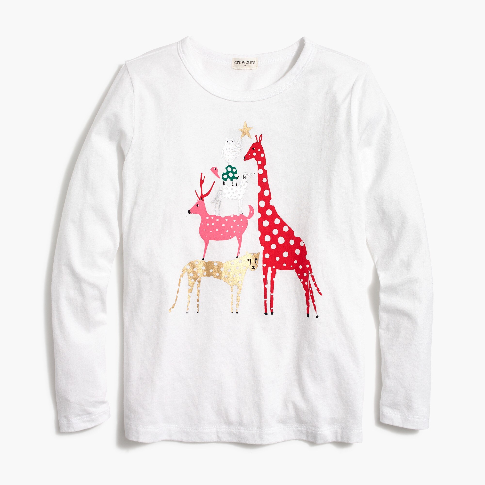 Girls' animal tree graphic tee