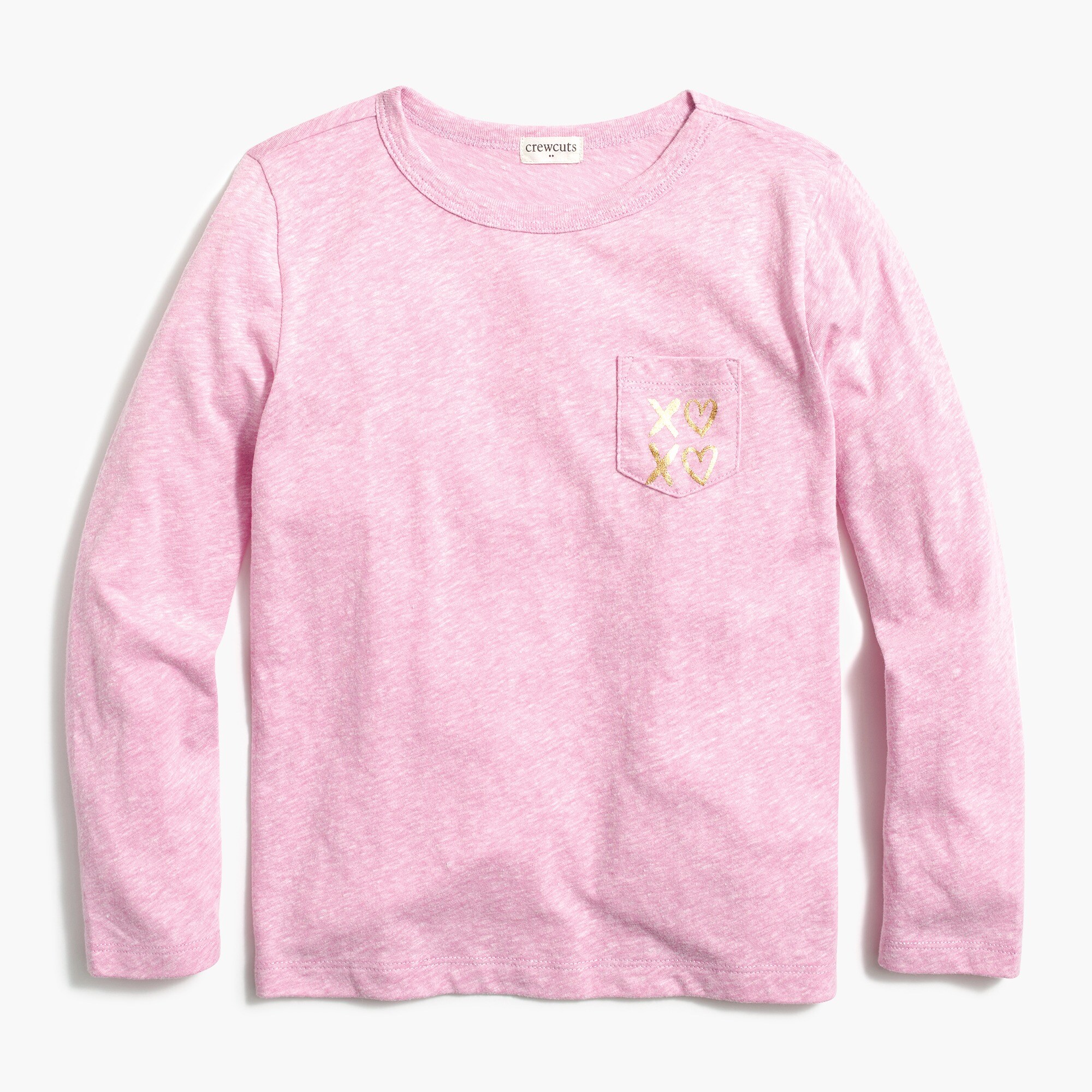 Girls' xo pocket graphic tee