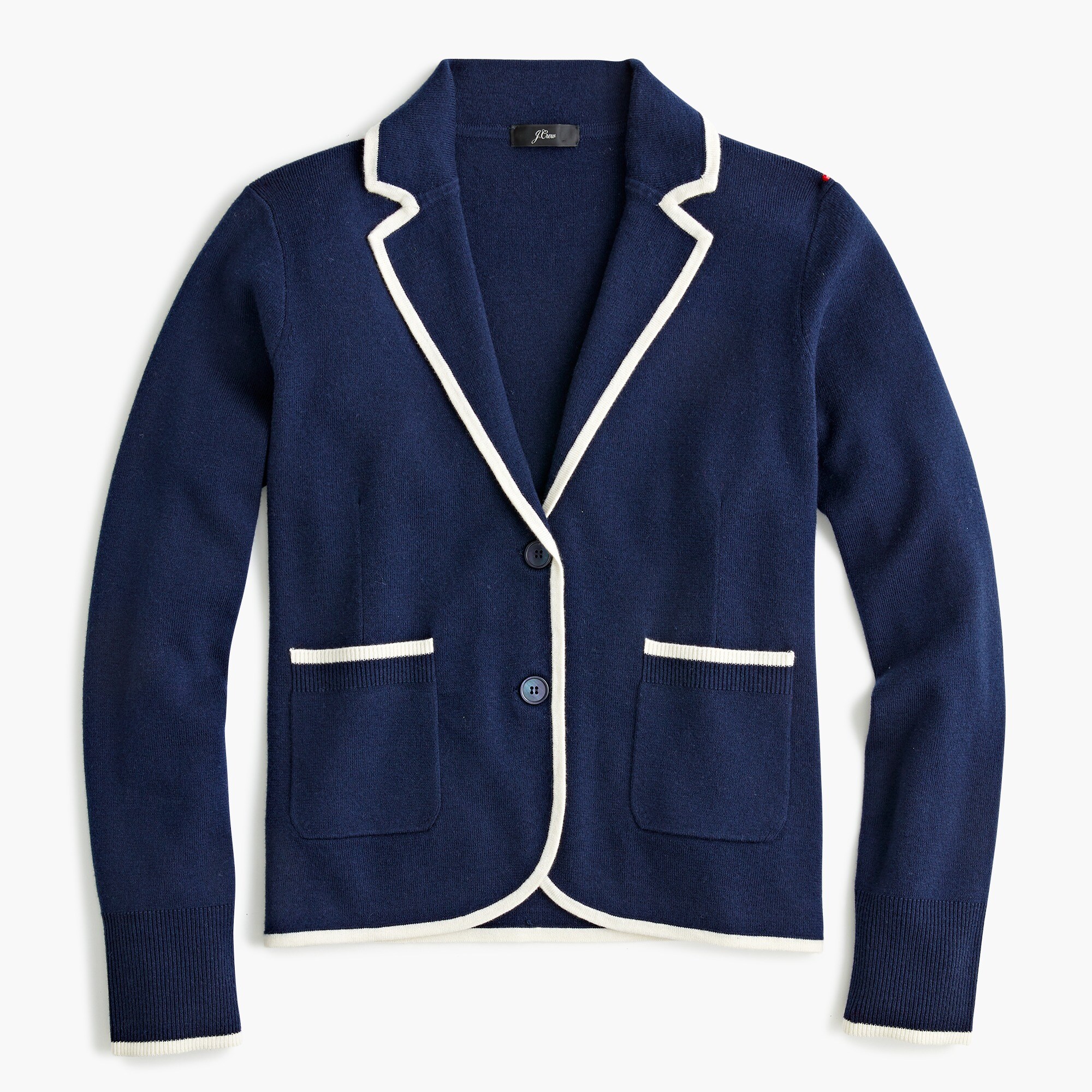 J crew cropped sweater blazer deals