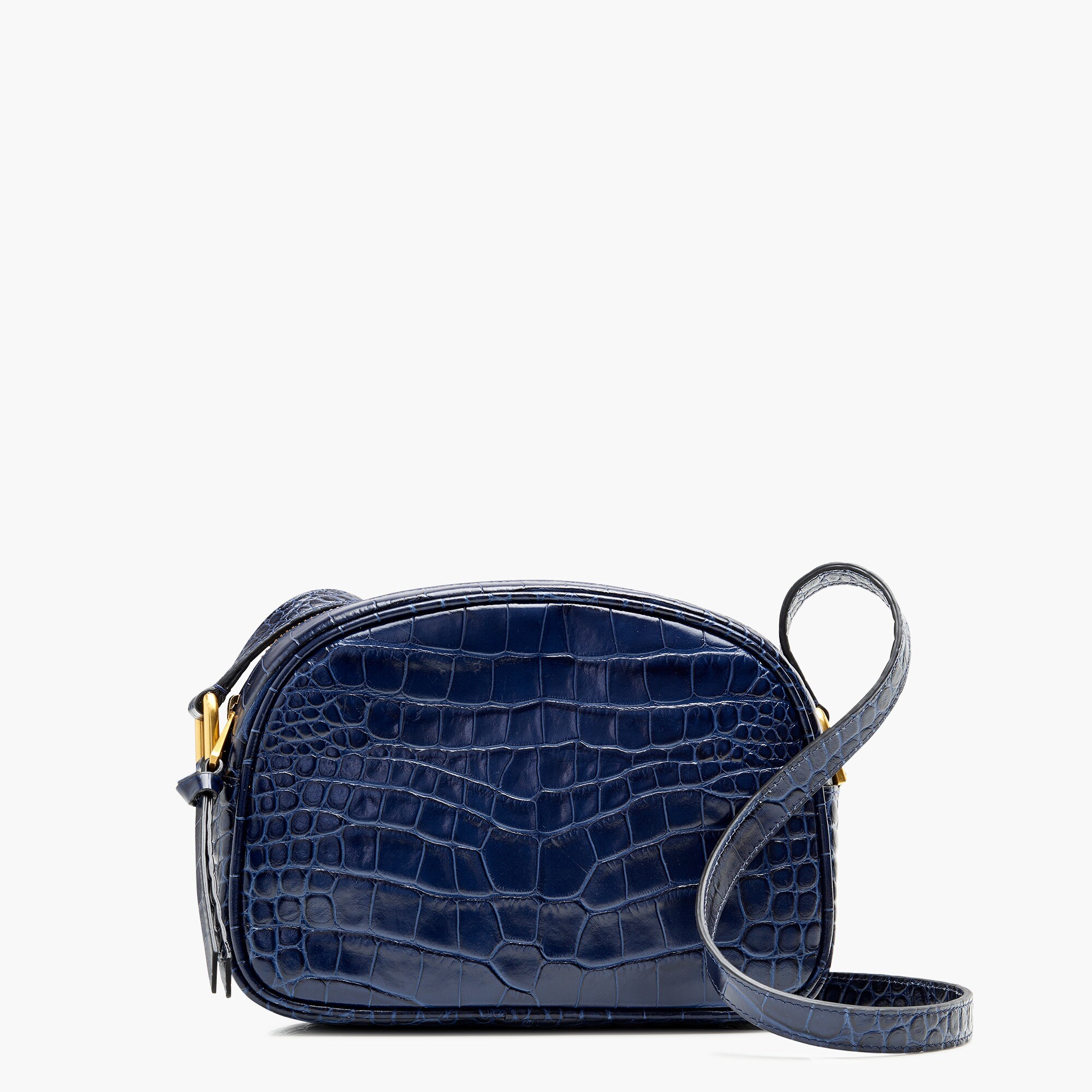 J.Crew Devon Camera Bag In Crocembossed Leather For Women