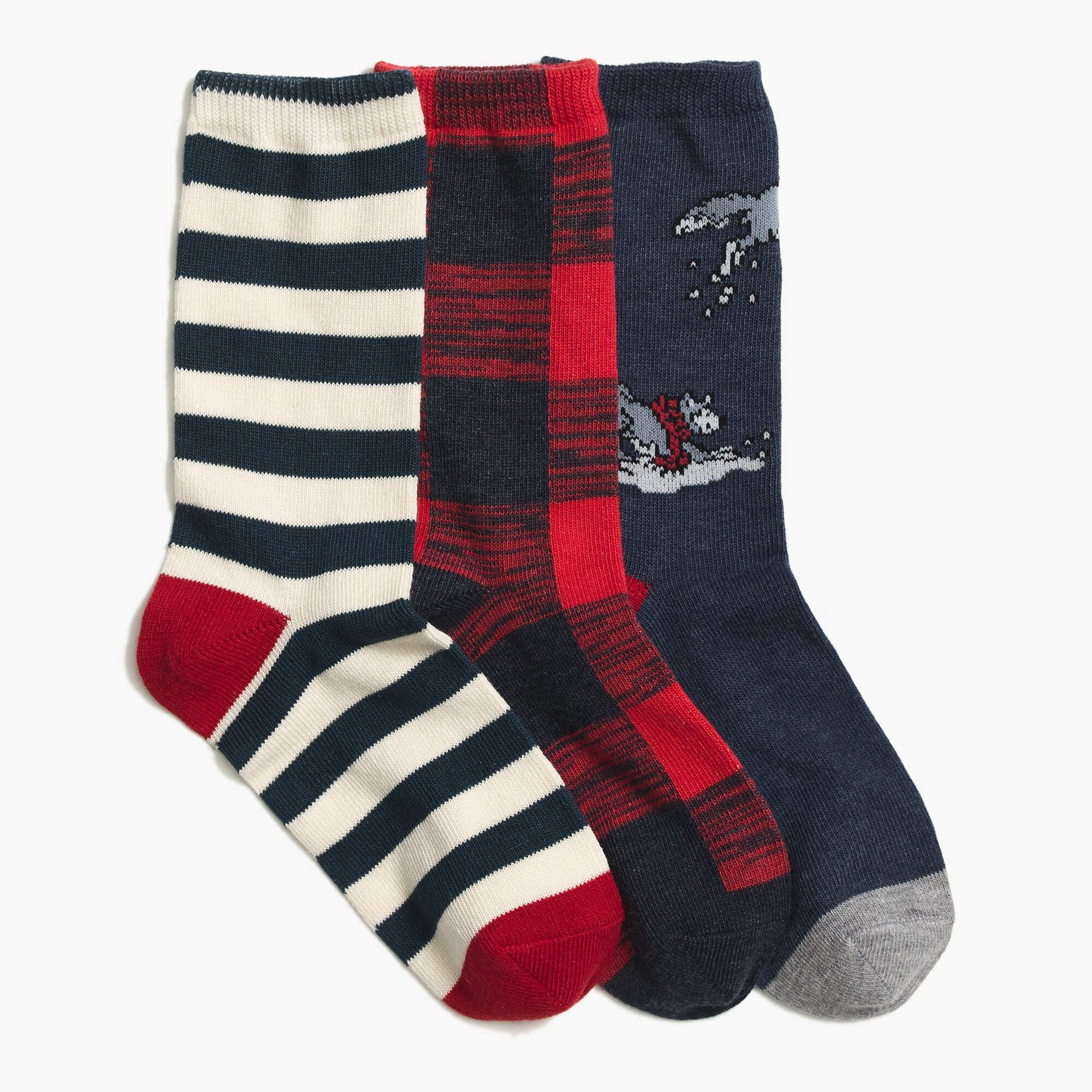Boys' fox trouser socks 3-pack