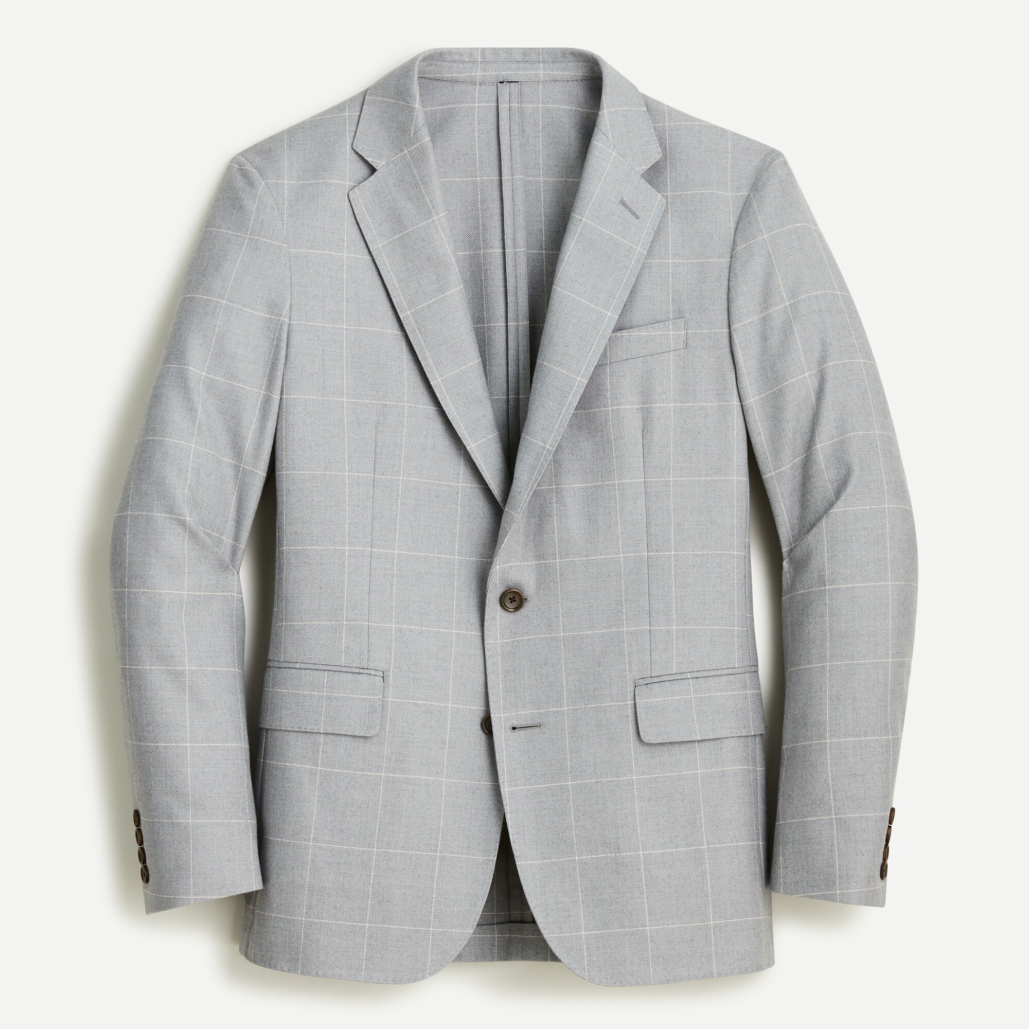 Ludlow Slim-fit unstructured suit jacket in English wool-cotton twill