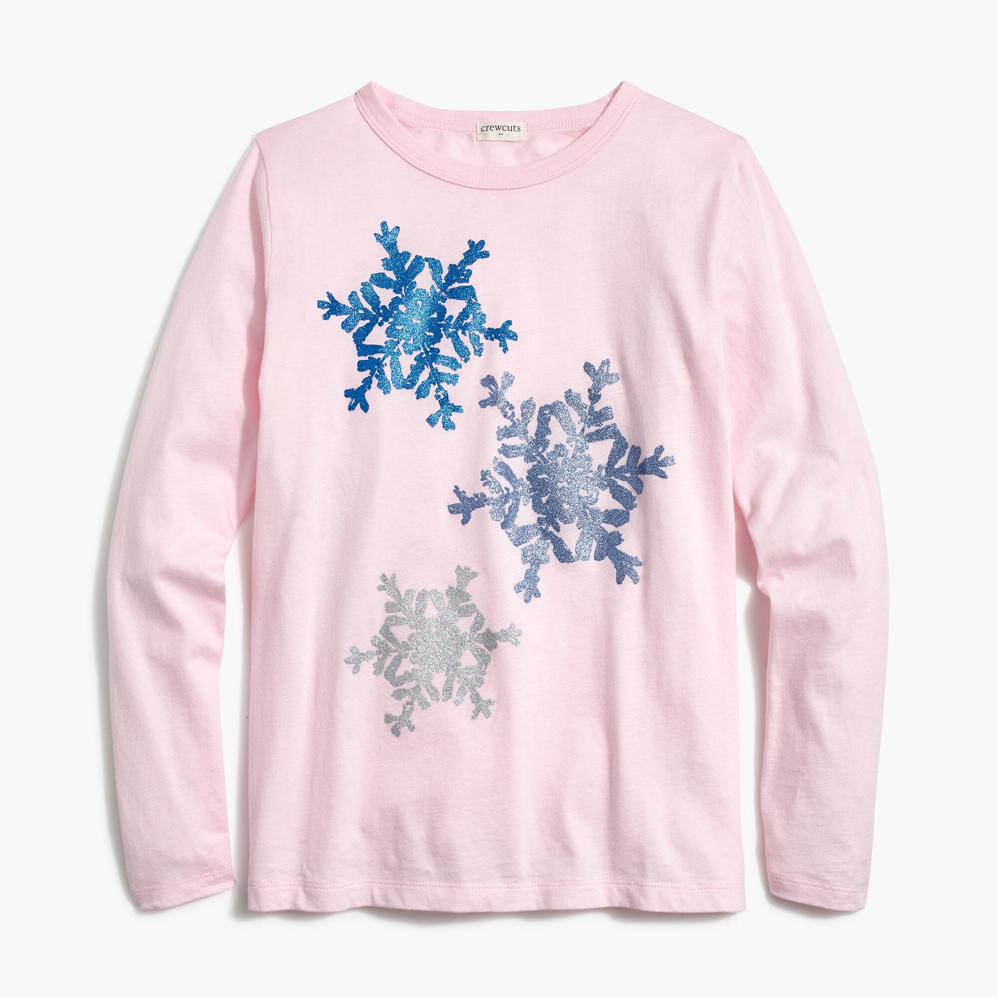 Girls' snowflake trio graphic tee