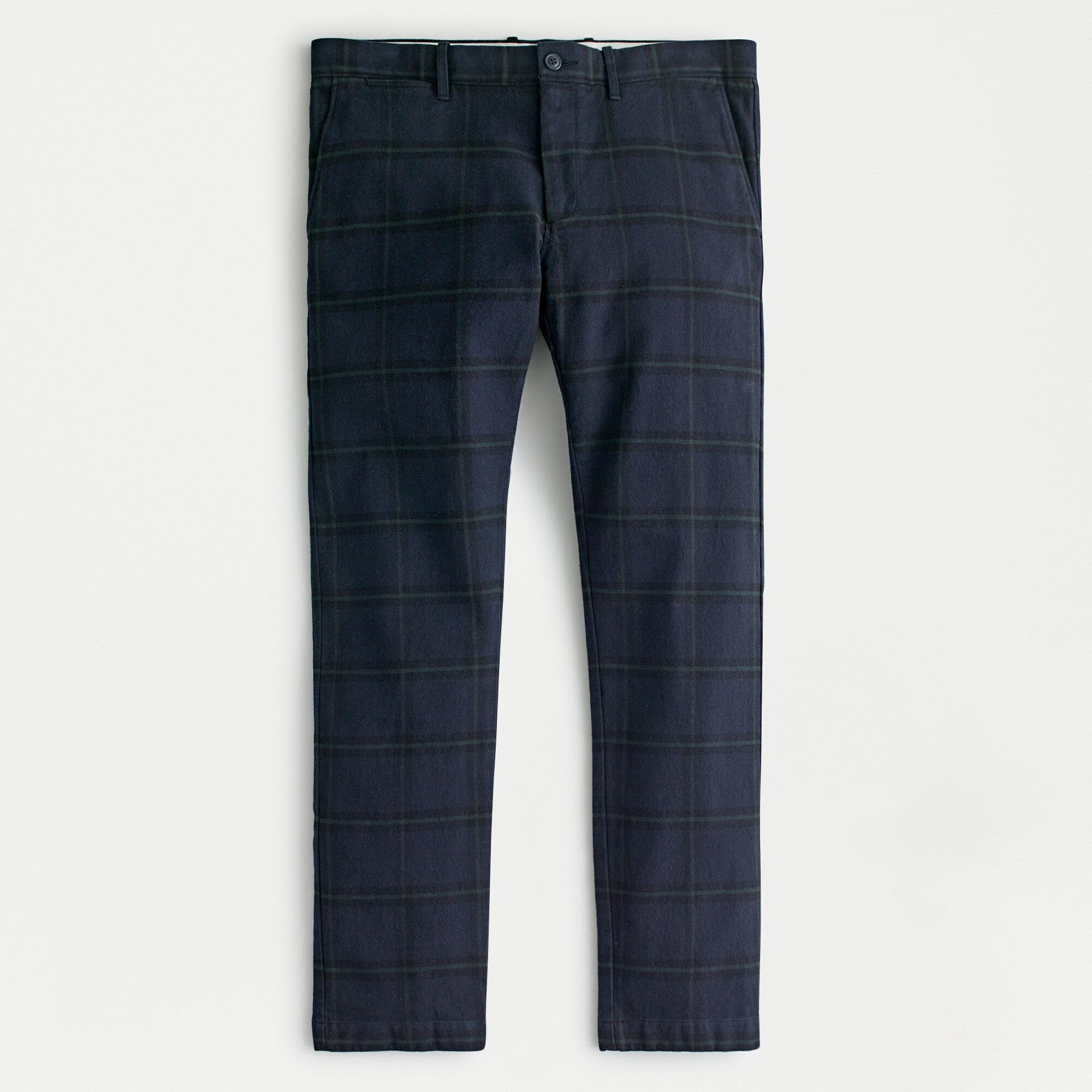 J.Crew 484 Slim fit Pant In Plaid Stretch Brushed Twill For Men