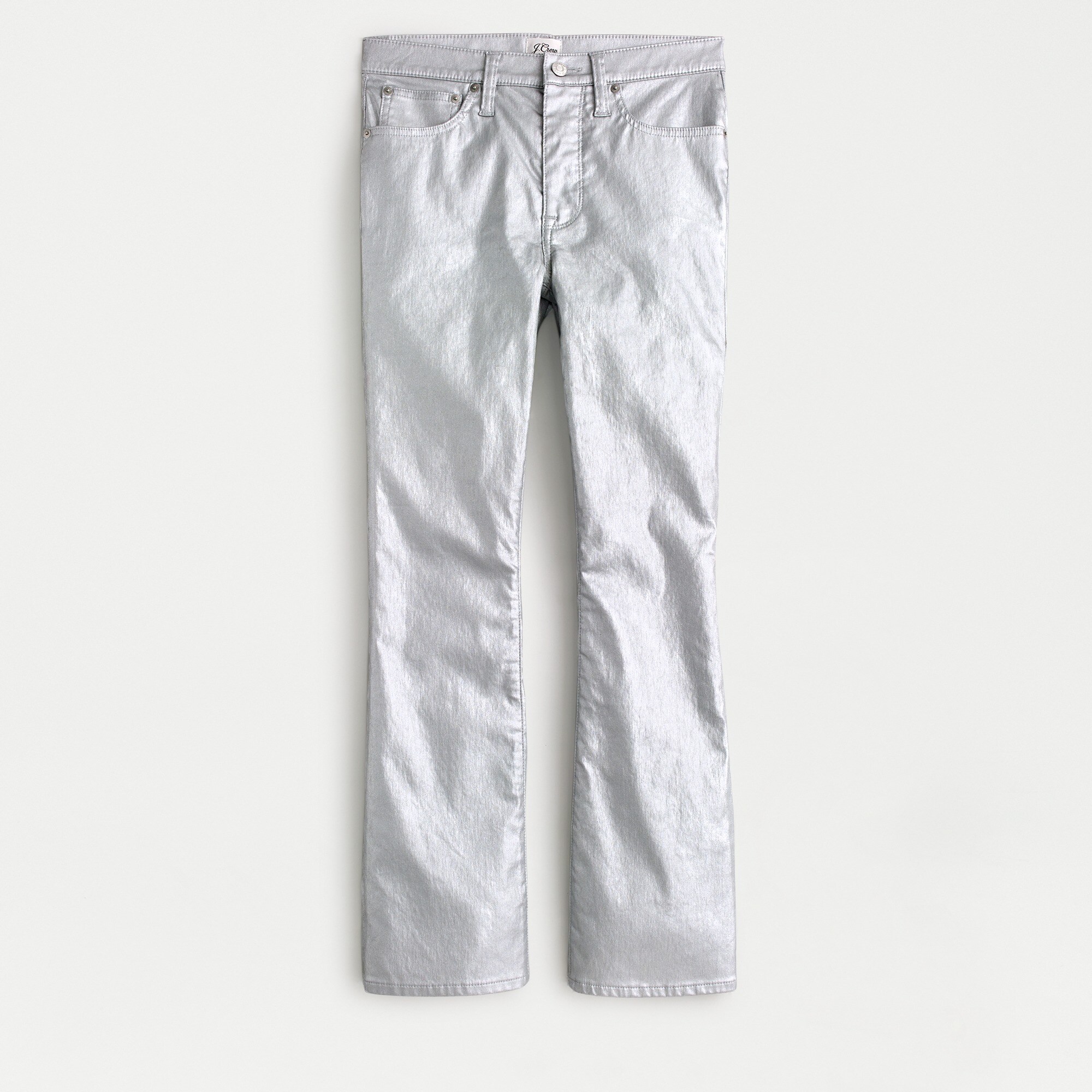 Demi-boot crop jean in silver