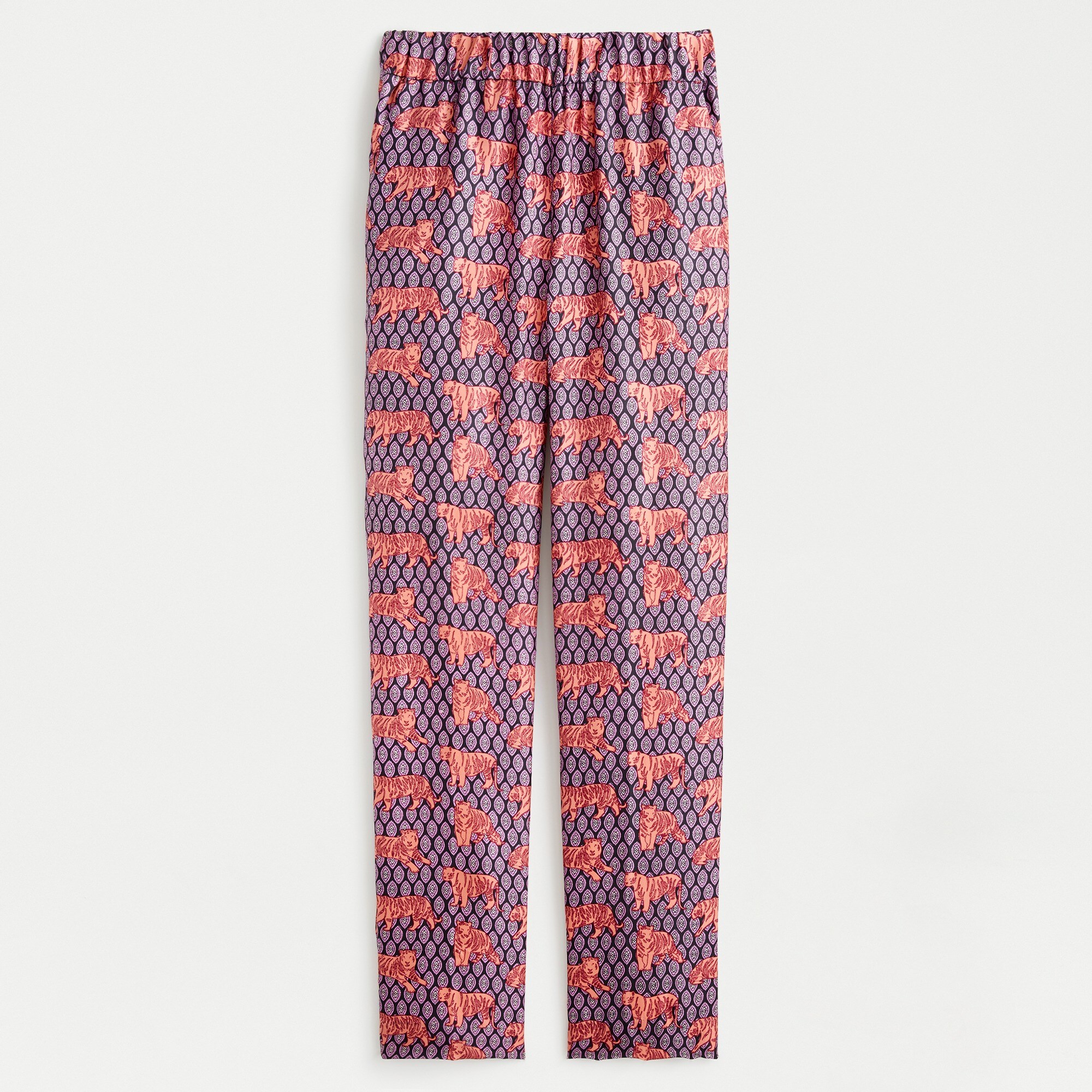 Pull-on easy pant in roaming tigers print