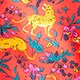 Collection silk twill button-up shirt in jungle cat floral print CERISE CATS j.crew: collection silk twill button-up shirt in jungle cat floral print for women