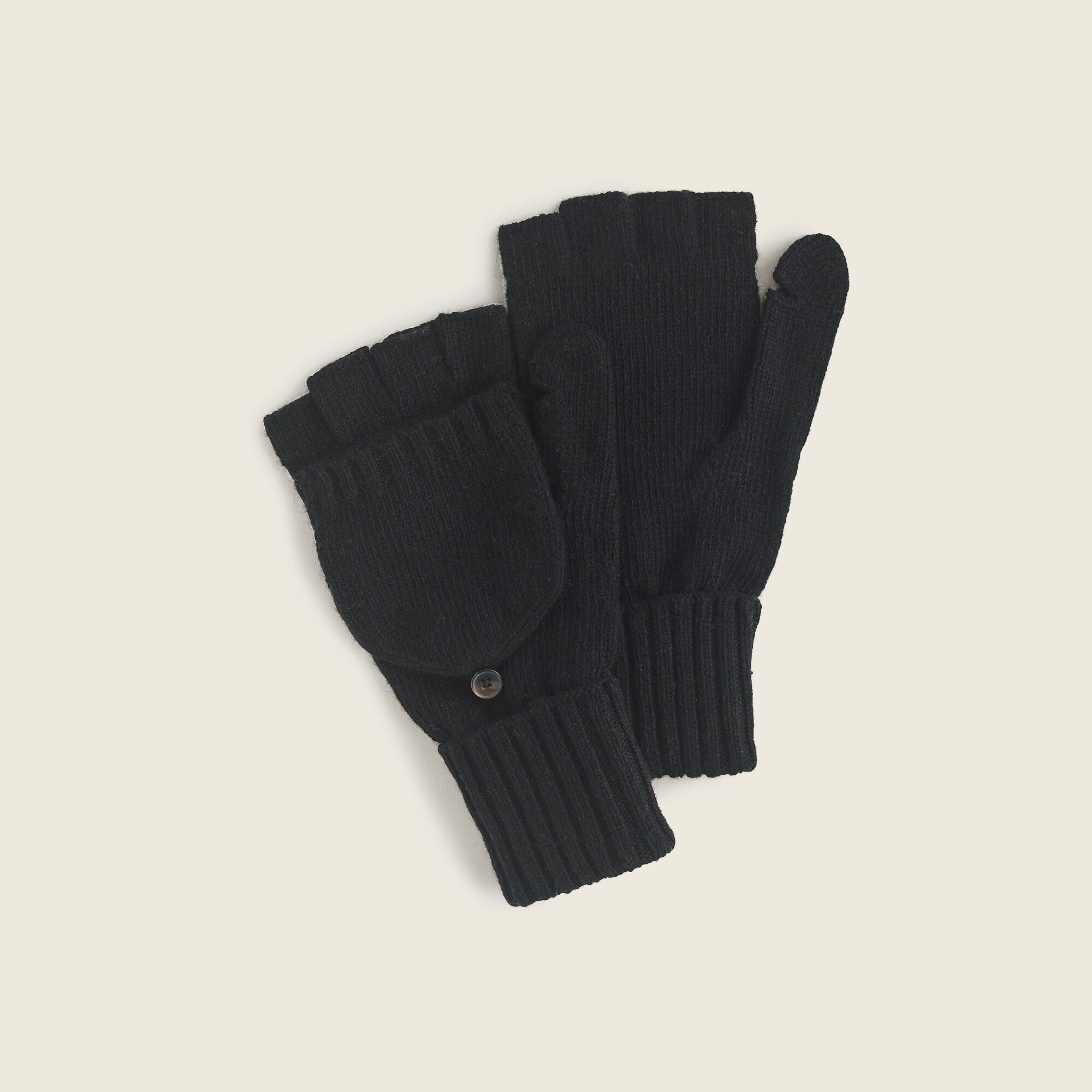 j.crew: fine ribbed knit glitten for women, right side, view zoomed