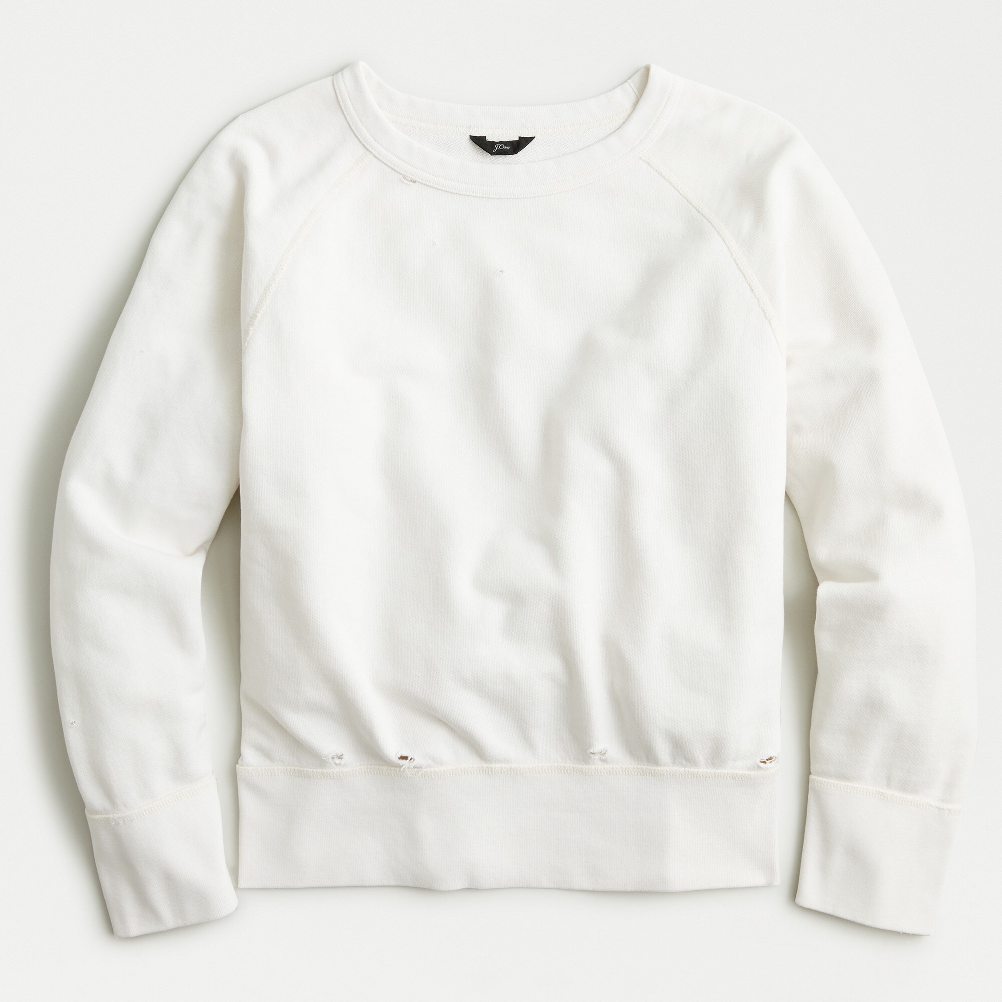 Distressed sweatshirt