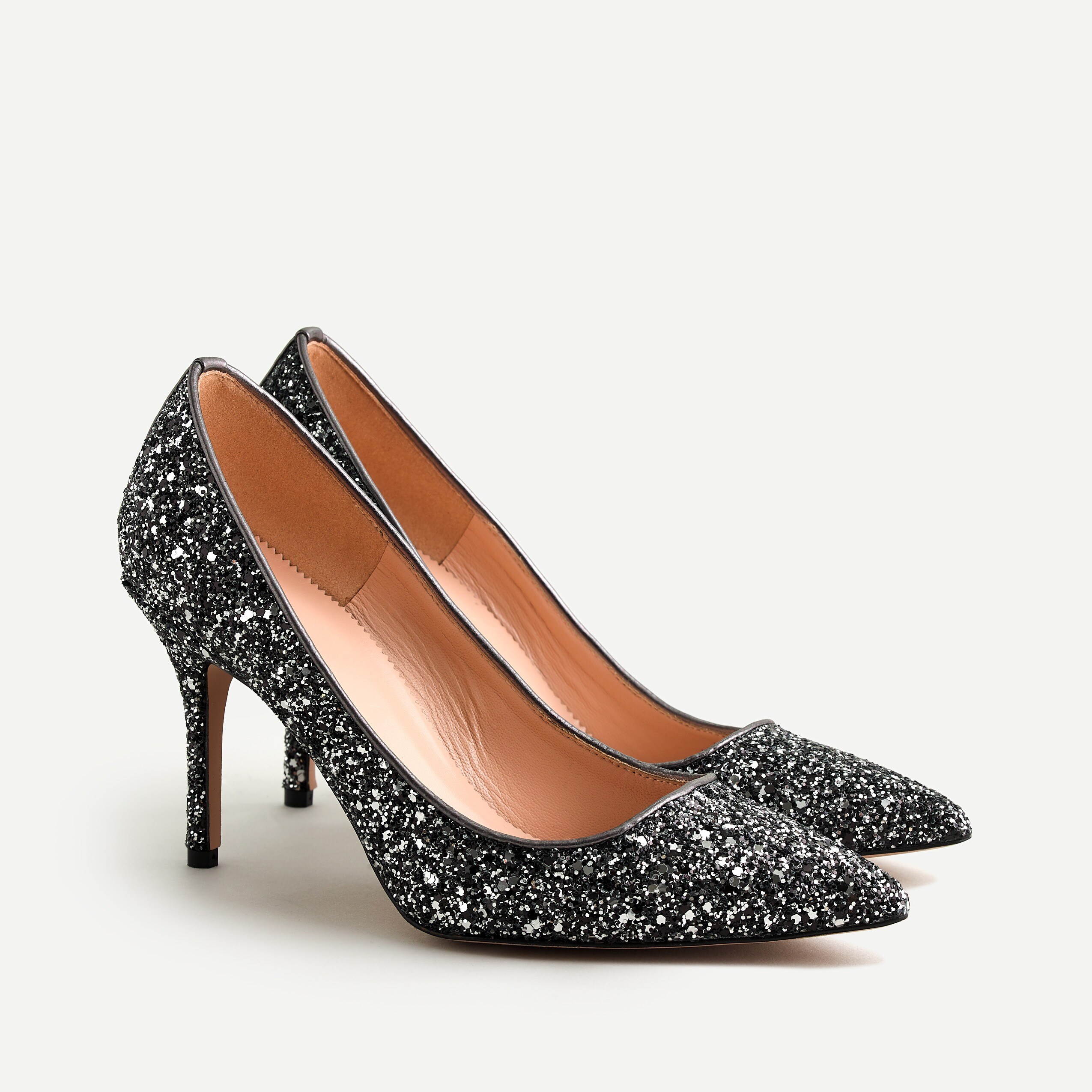 Elsie pumps in gunmetal glitter