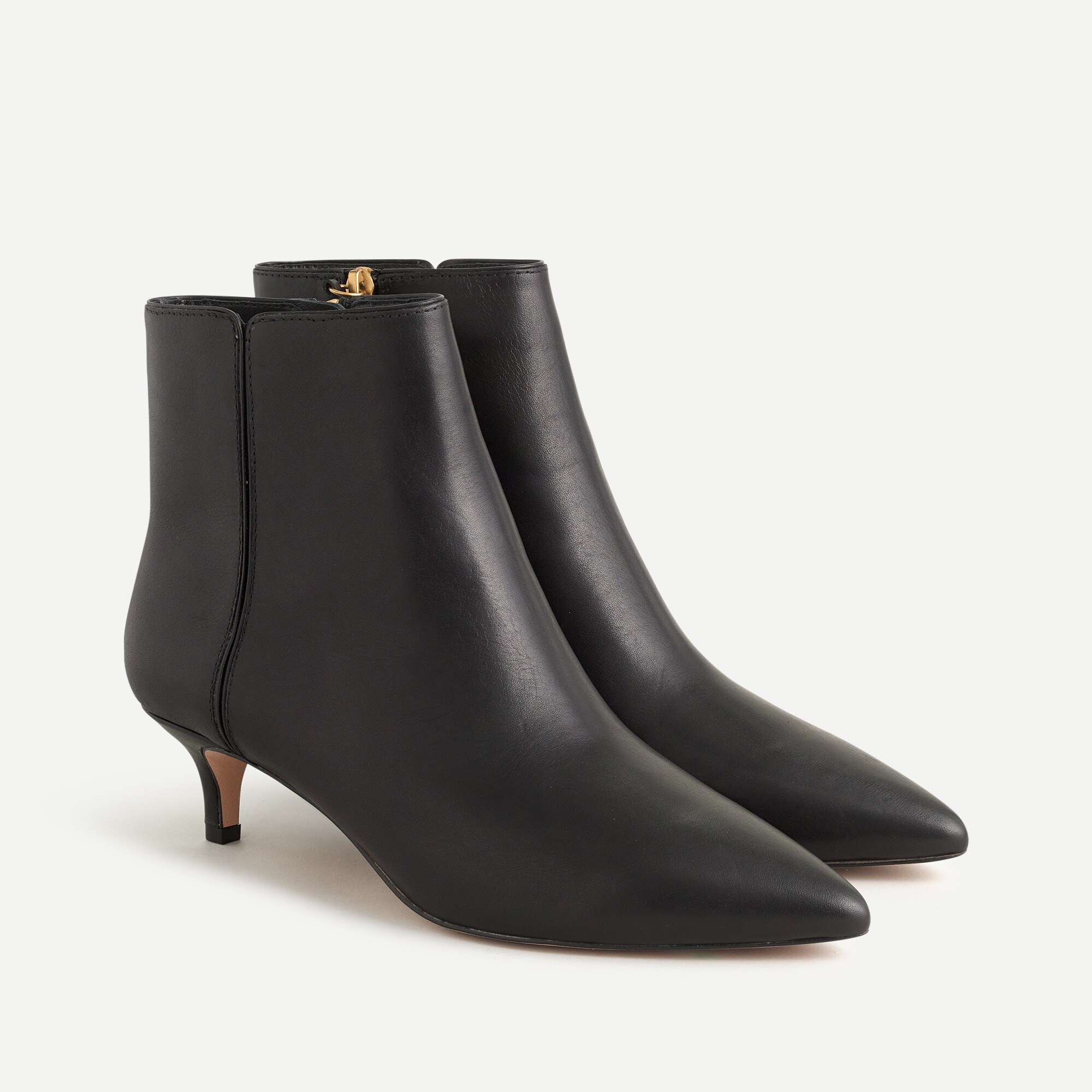 Fiona kitten-heel ankle boots in leather