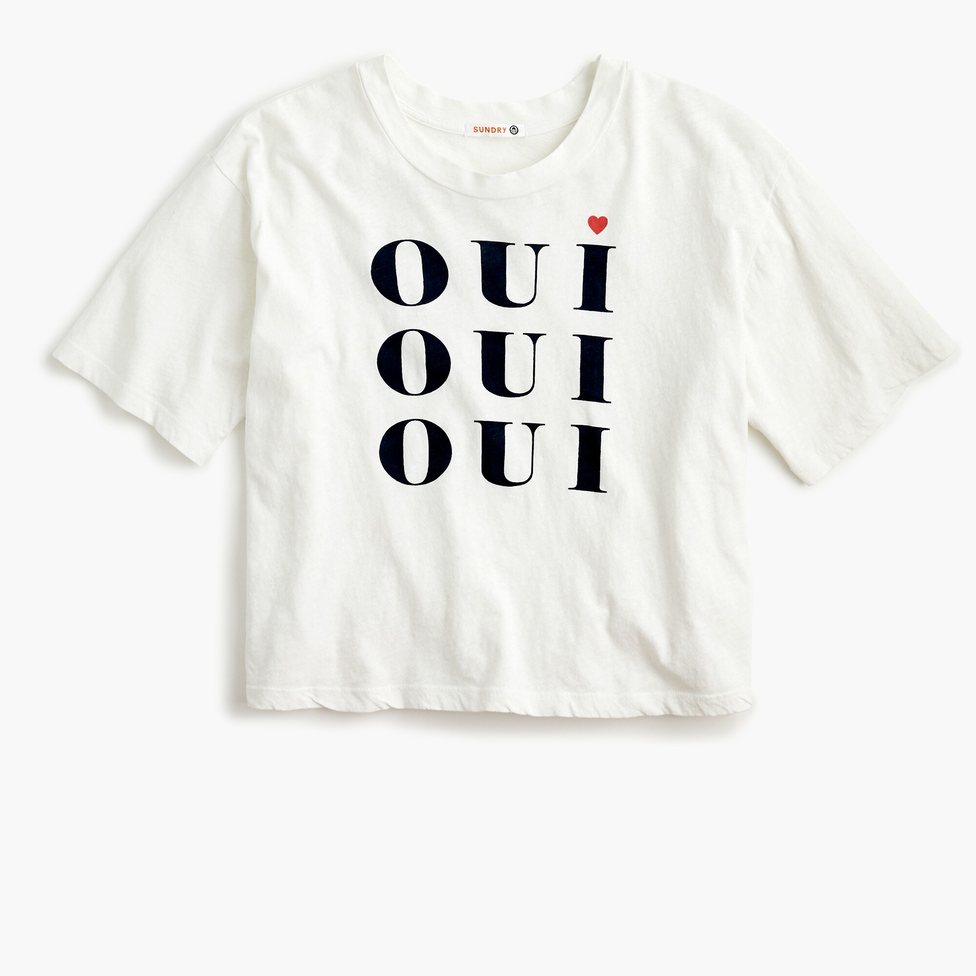 Sundry™ boxy T-shirt in "Oui"