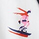 Long-sleeve cotton poplin sleep set in skier print WHITE RED j.crew: long-sleeve cotton poplin sleep set in skier print for women