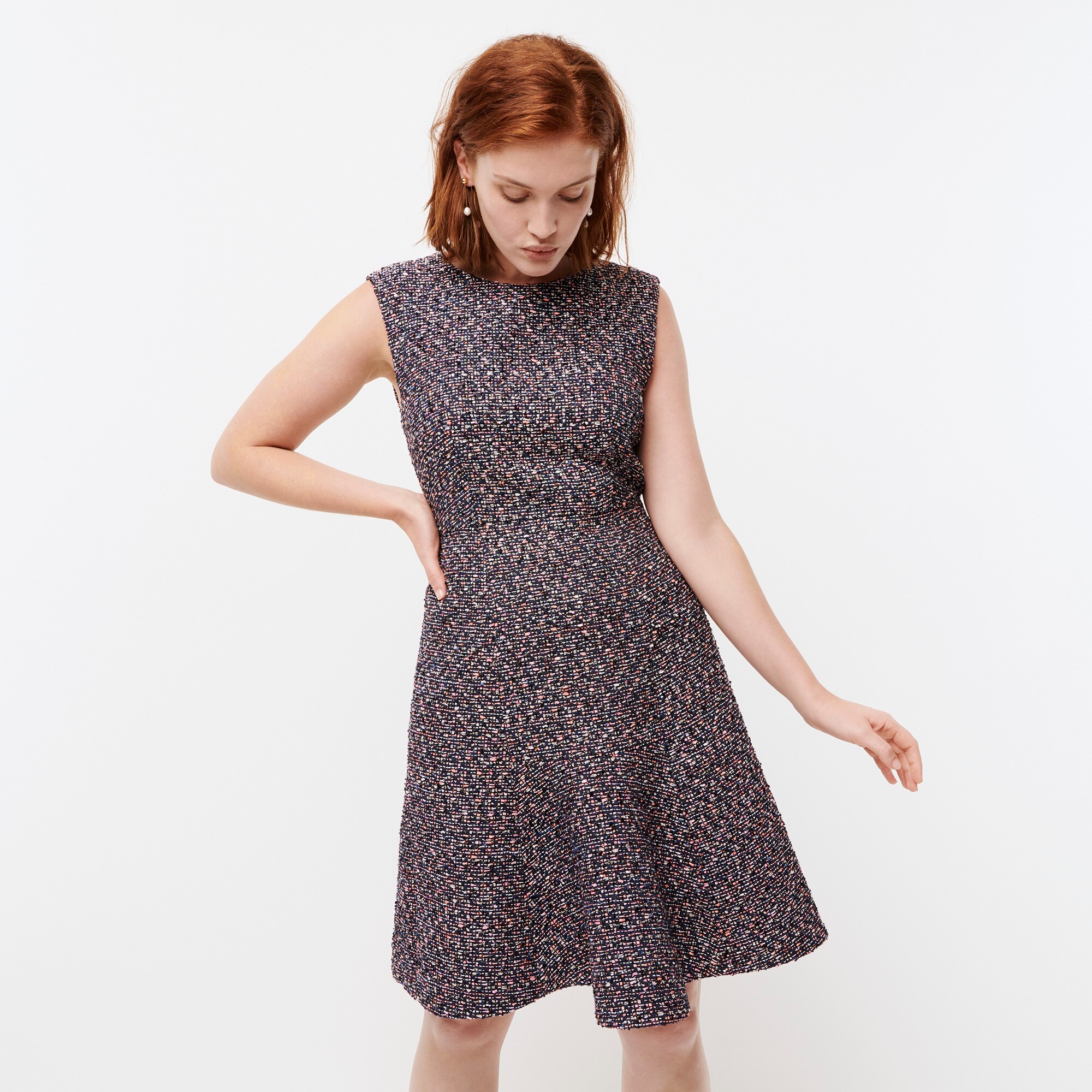 J.Crew Aline Dress In Confetti Tweed For Women