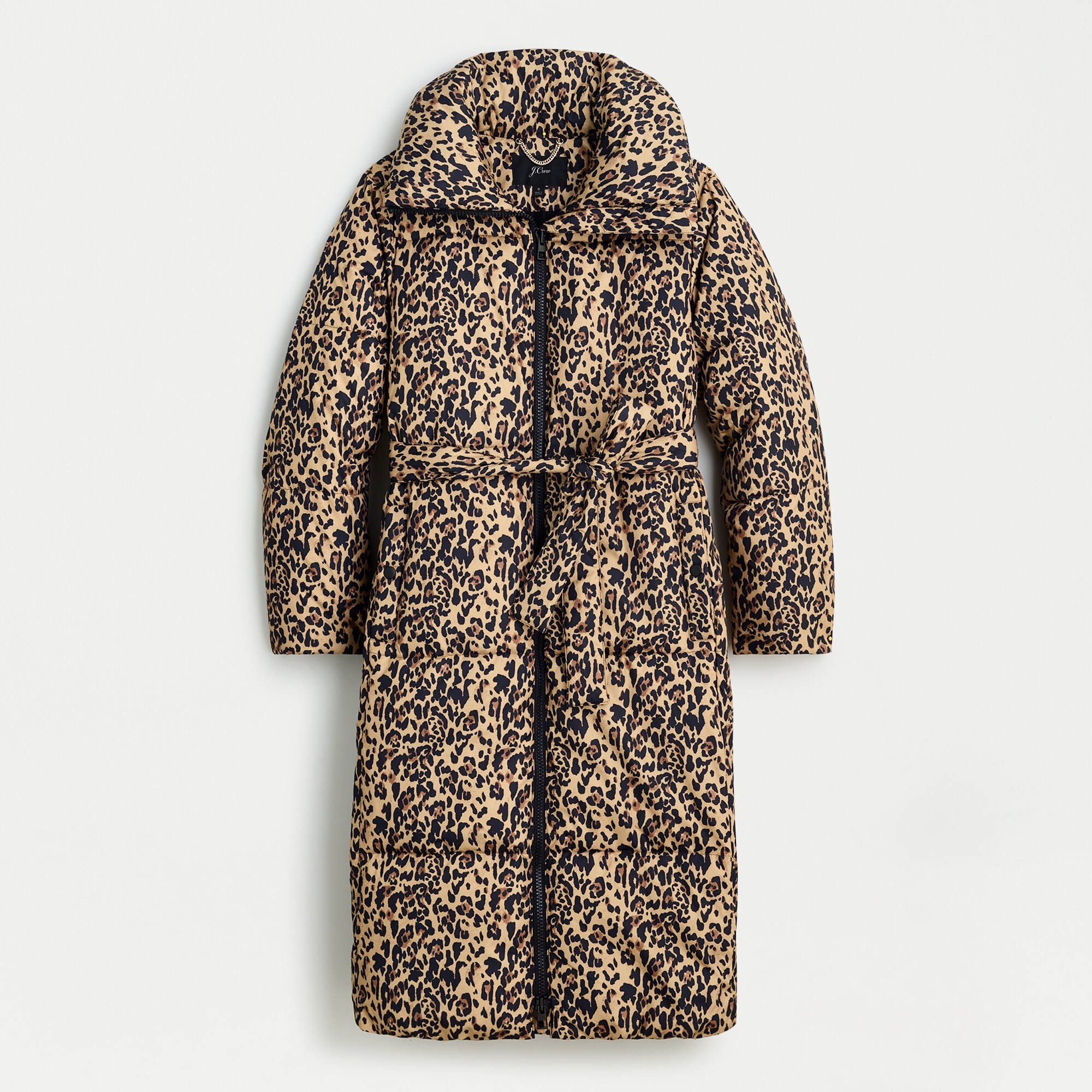 j crew leopard coat