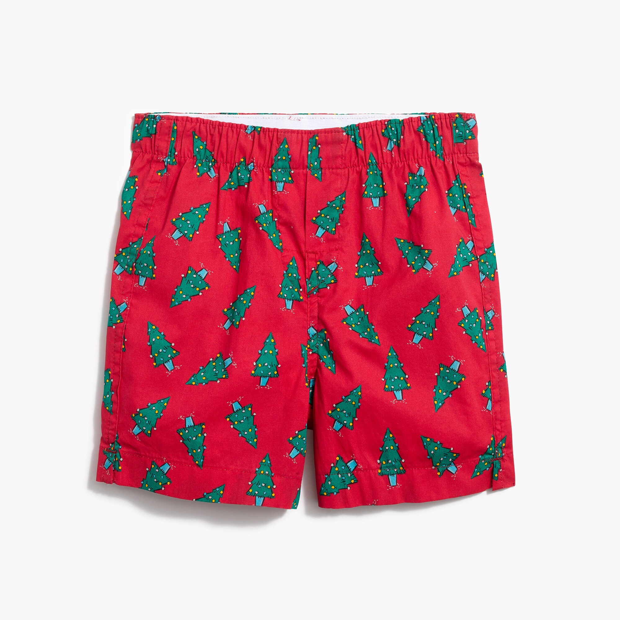 Boys' Christmas tree woven boxers