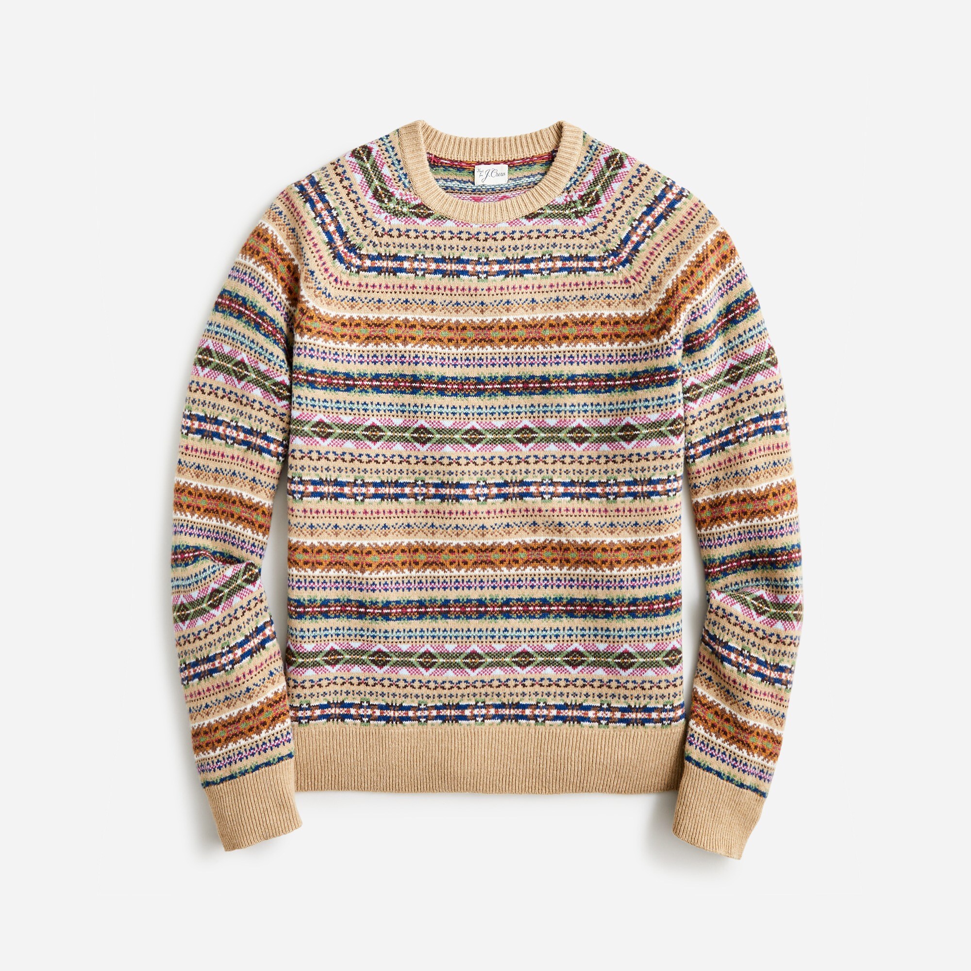 Fair Isle sweater in lambswool blend