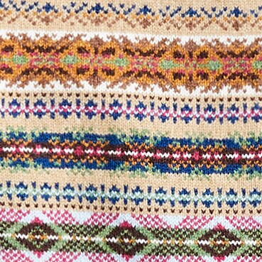 HTHR SAND FAIRISLE