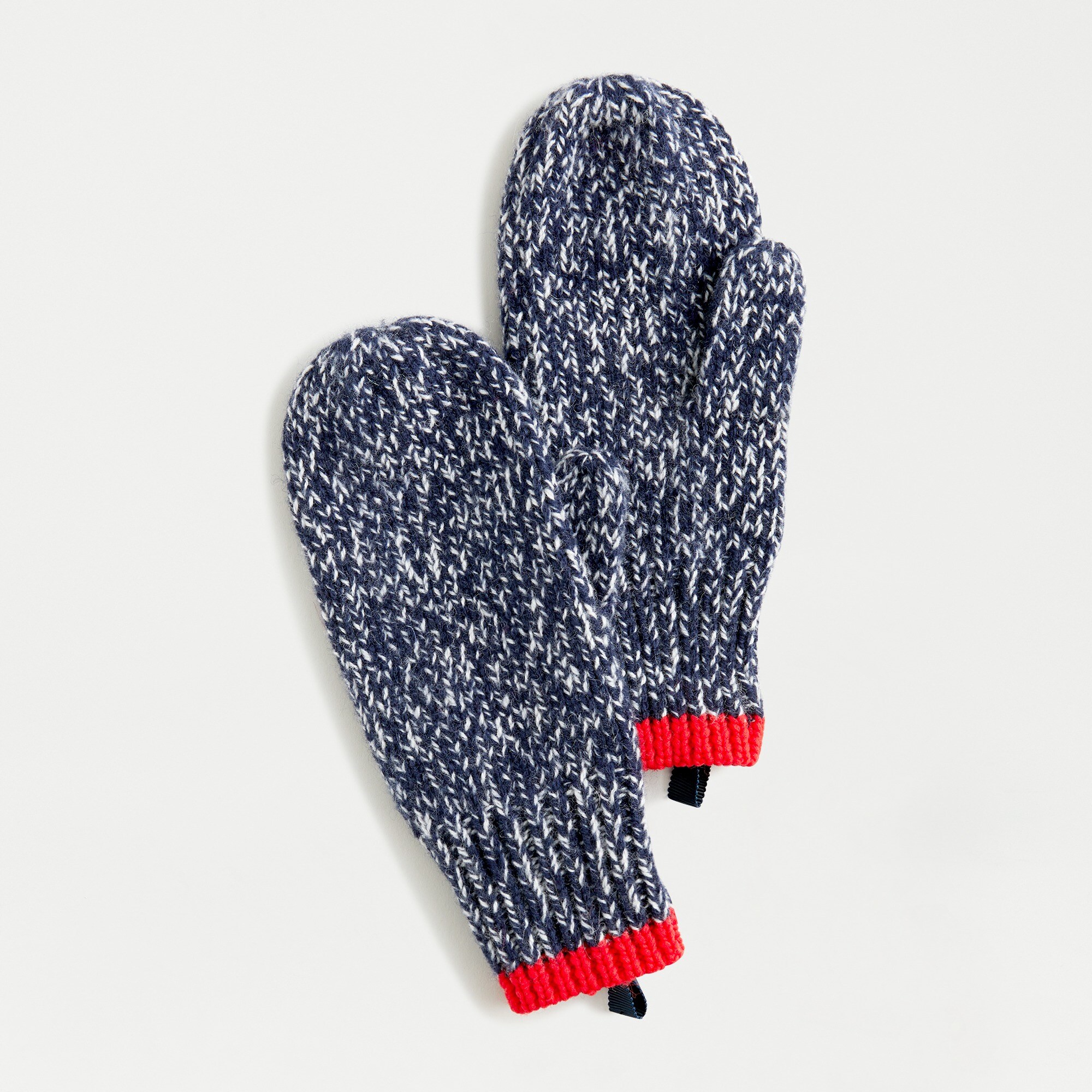 Kids' mittens in marled knit