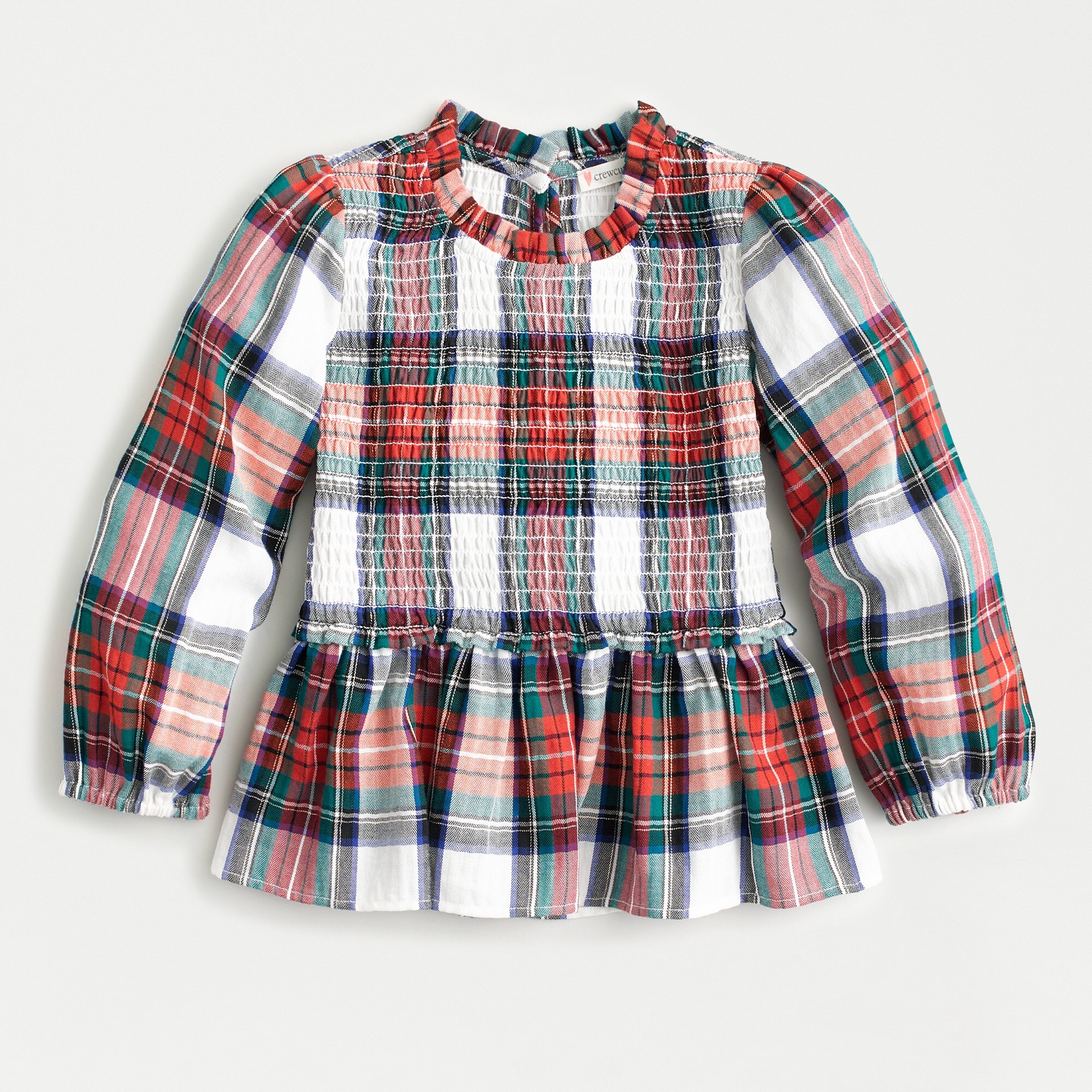 girls tartan tops