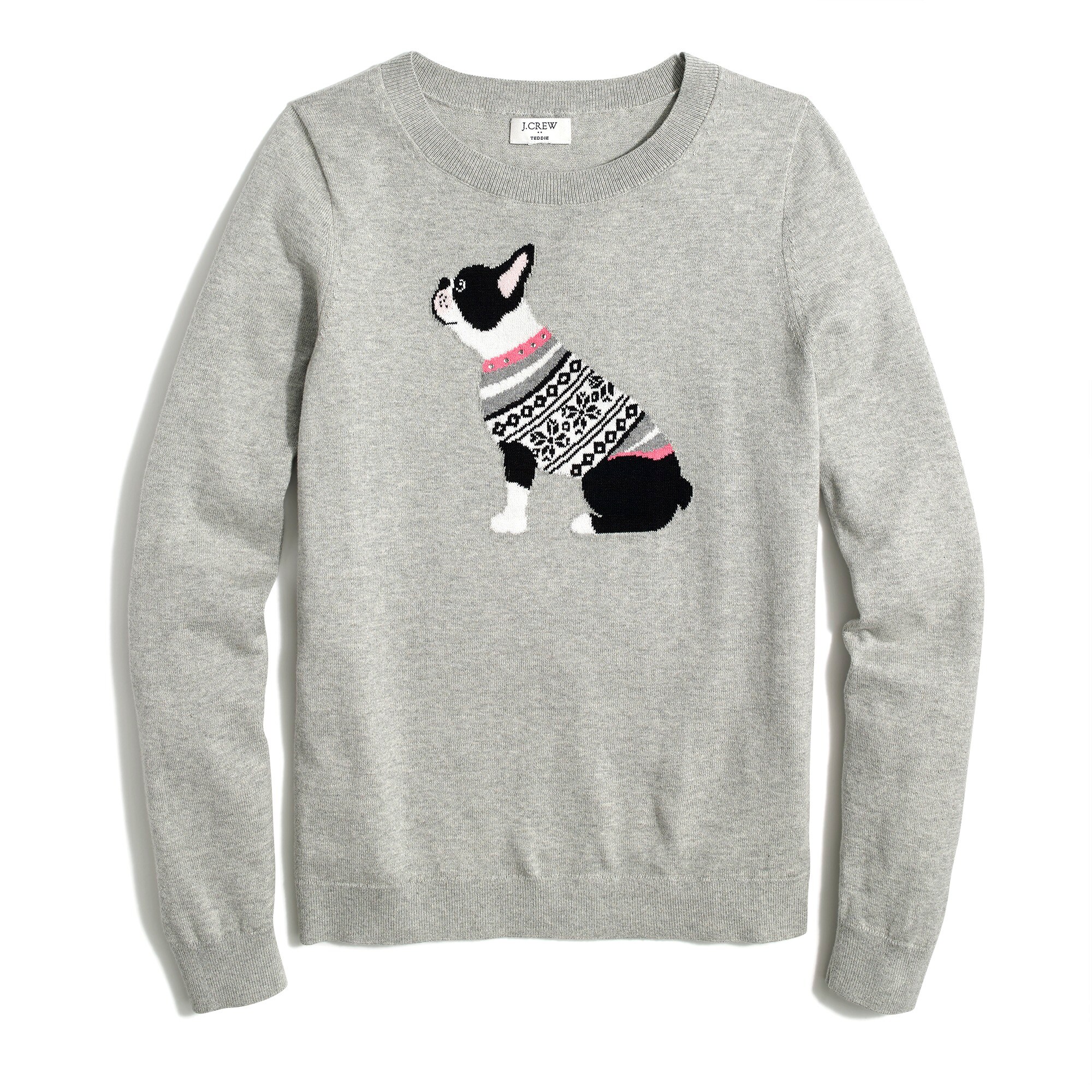 Factory Boston Terrier Teddie Sweater For Women
