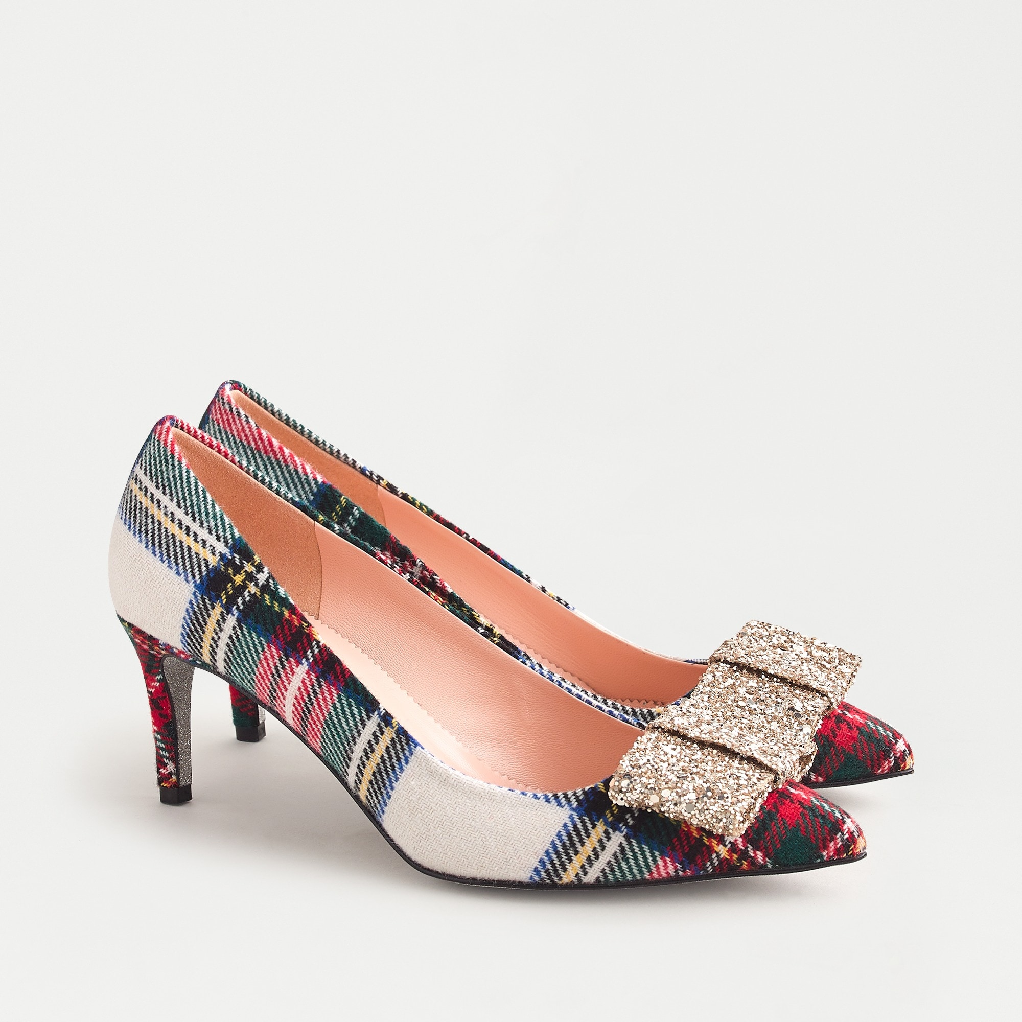 plaid pumps