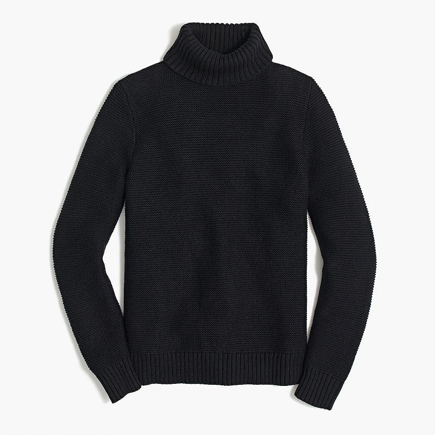 j.crew factory: classic turtleneck sweater, right side, view zoomed