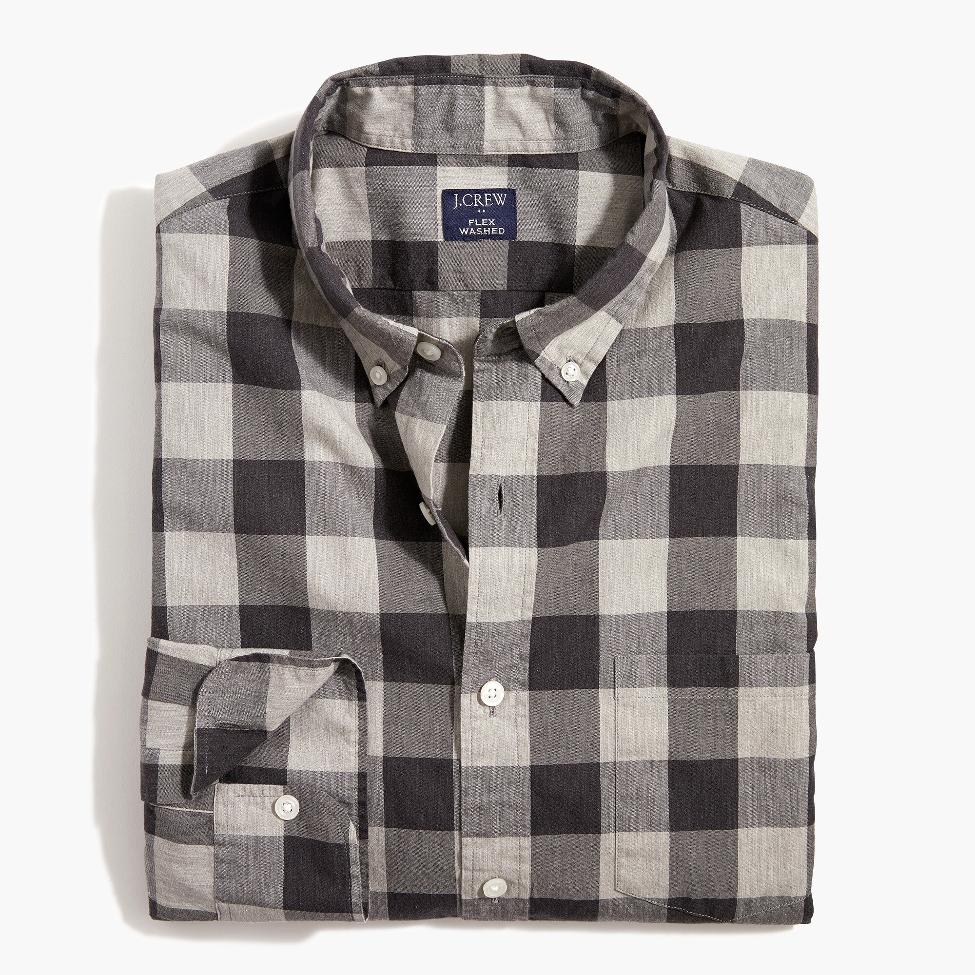 Gingham regular flex casual shirt