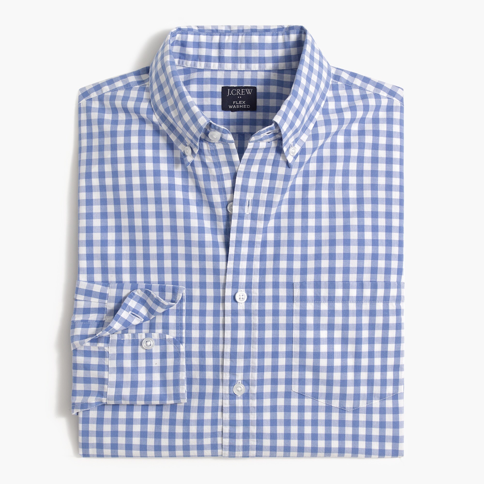 gingham flex casual shirt for men