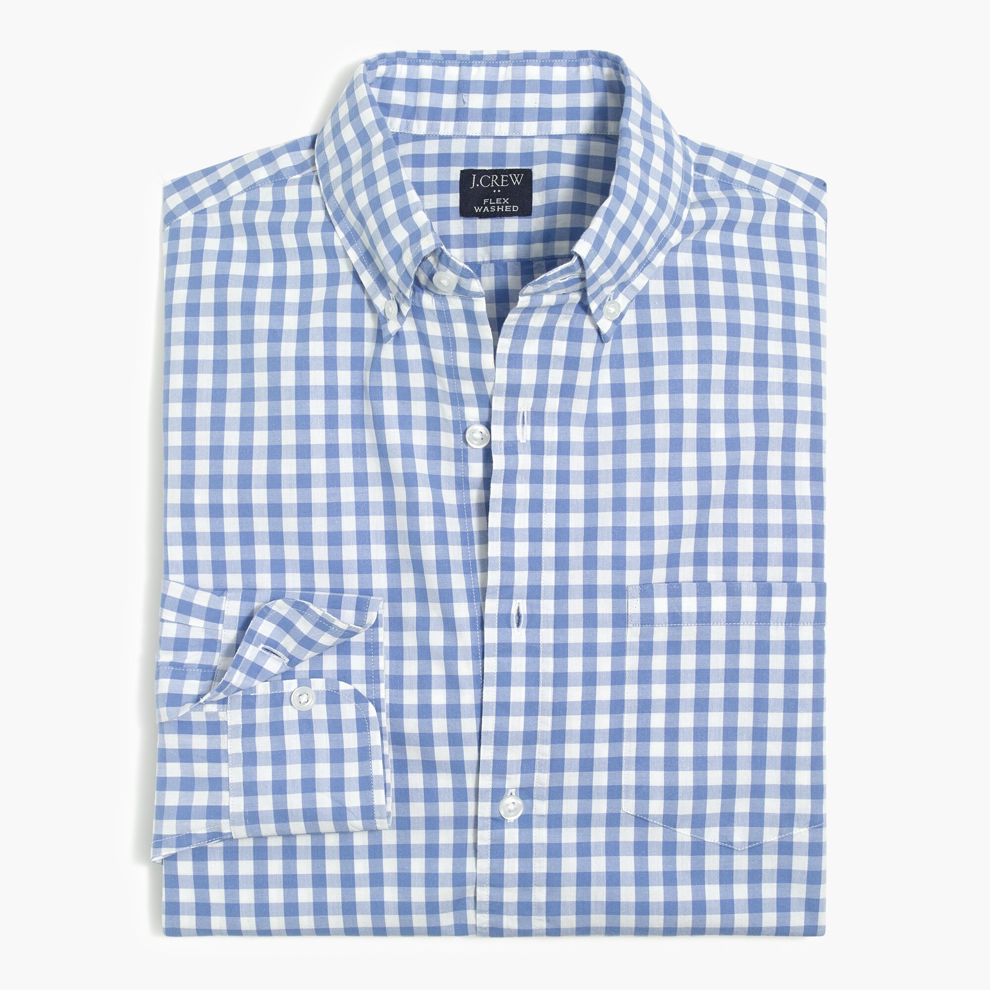 gingham flex casual shirt for men
