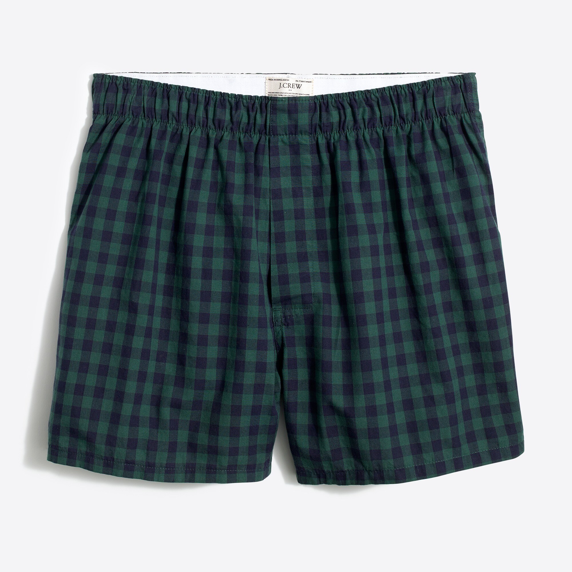 Gingham woven boxers