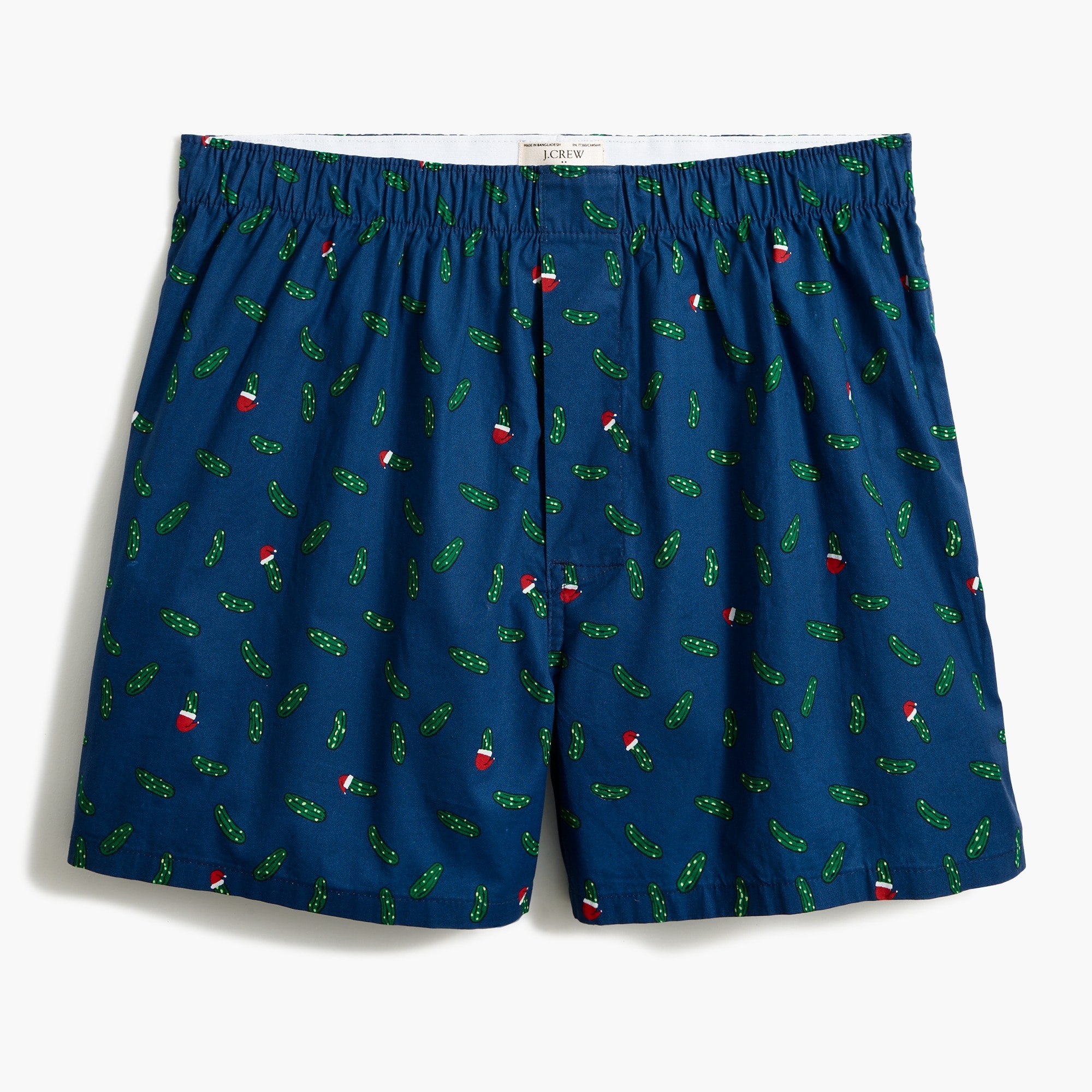 Christmas pickle woven boxers