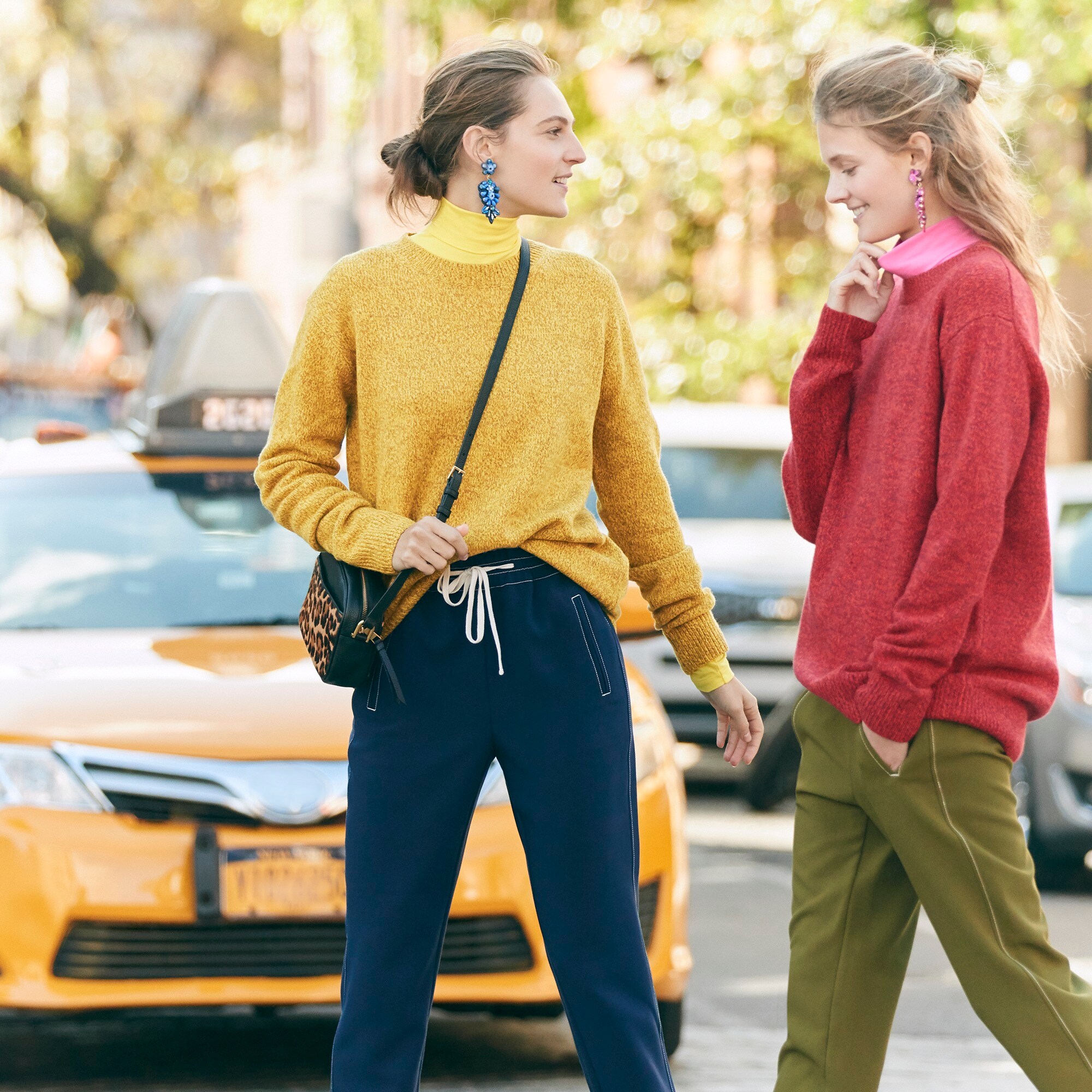 j.crew: boyfriend crewneck sweater, right side, view zoomed