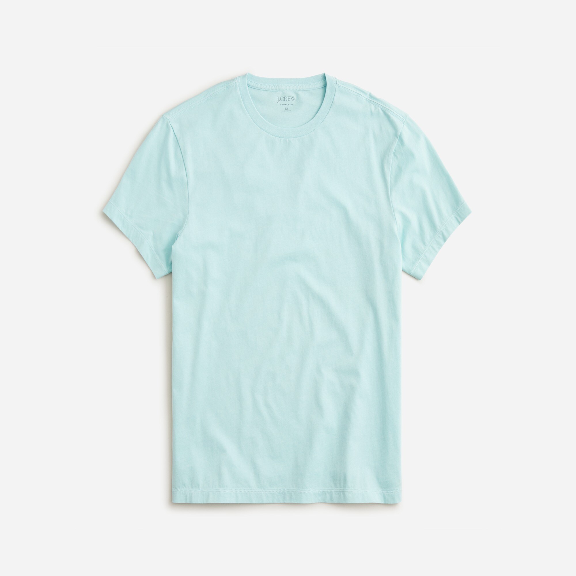 Broken-in short-sleeve T-shirt
