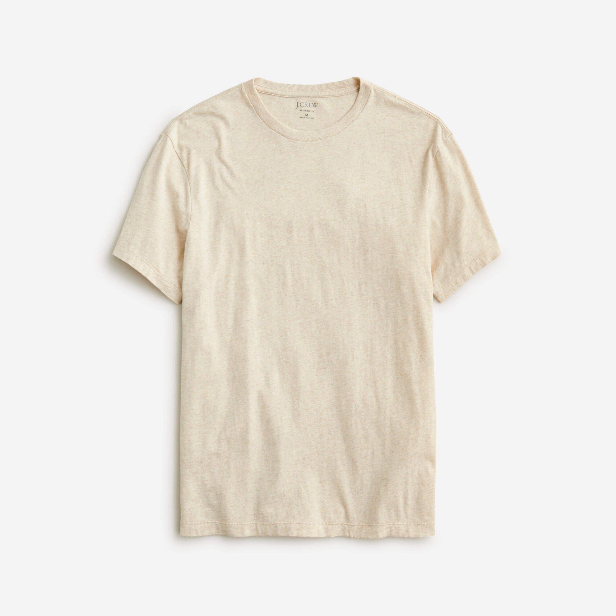 Broken-in short-sleeve T-shirt