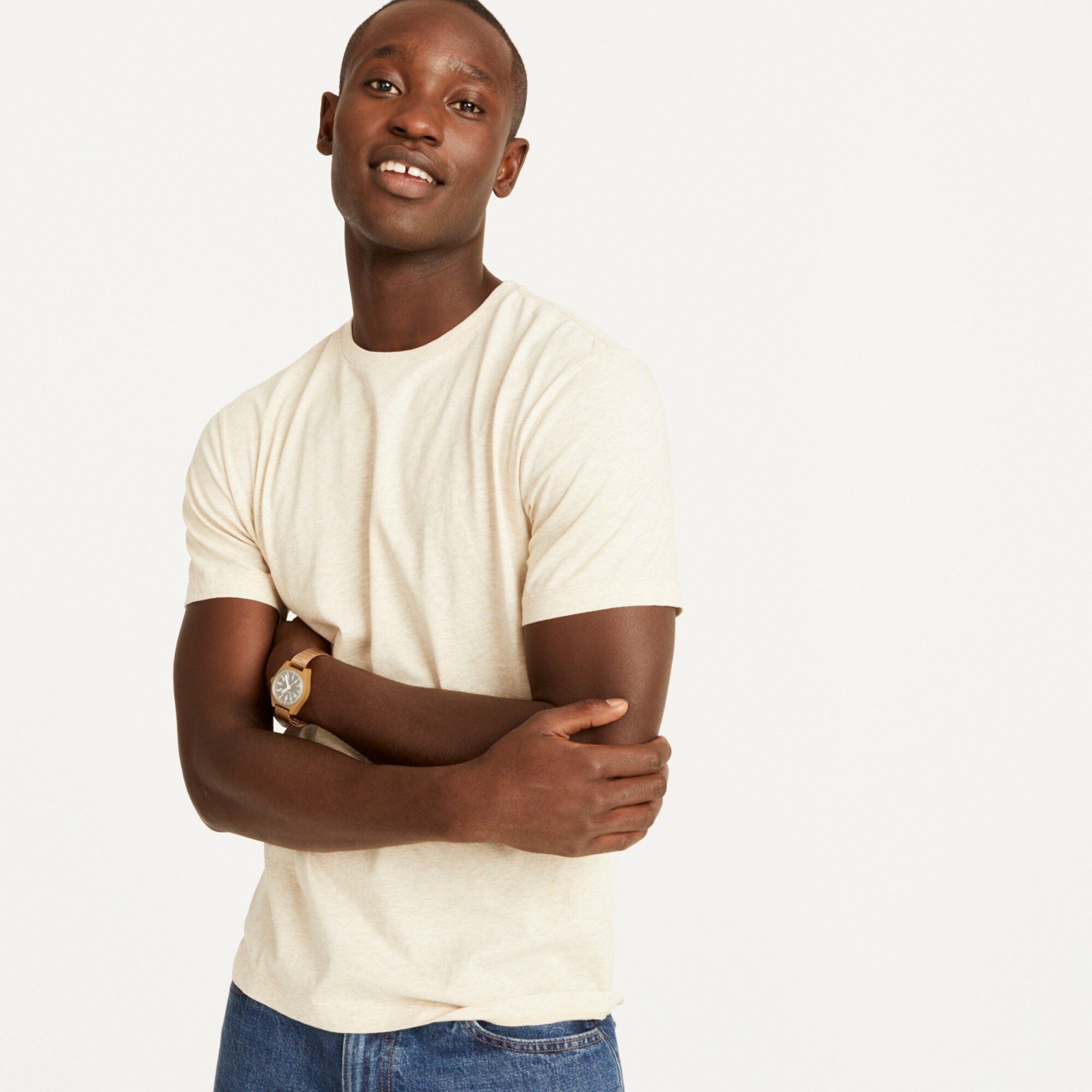  Slim Broken-in short-sleeve T-shirt