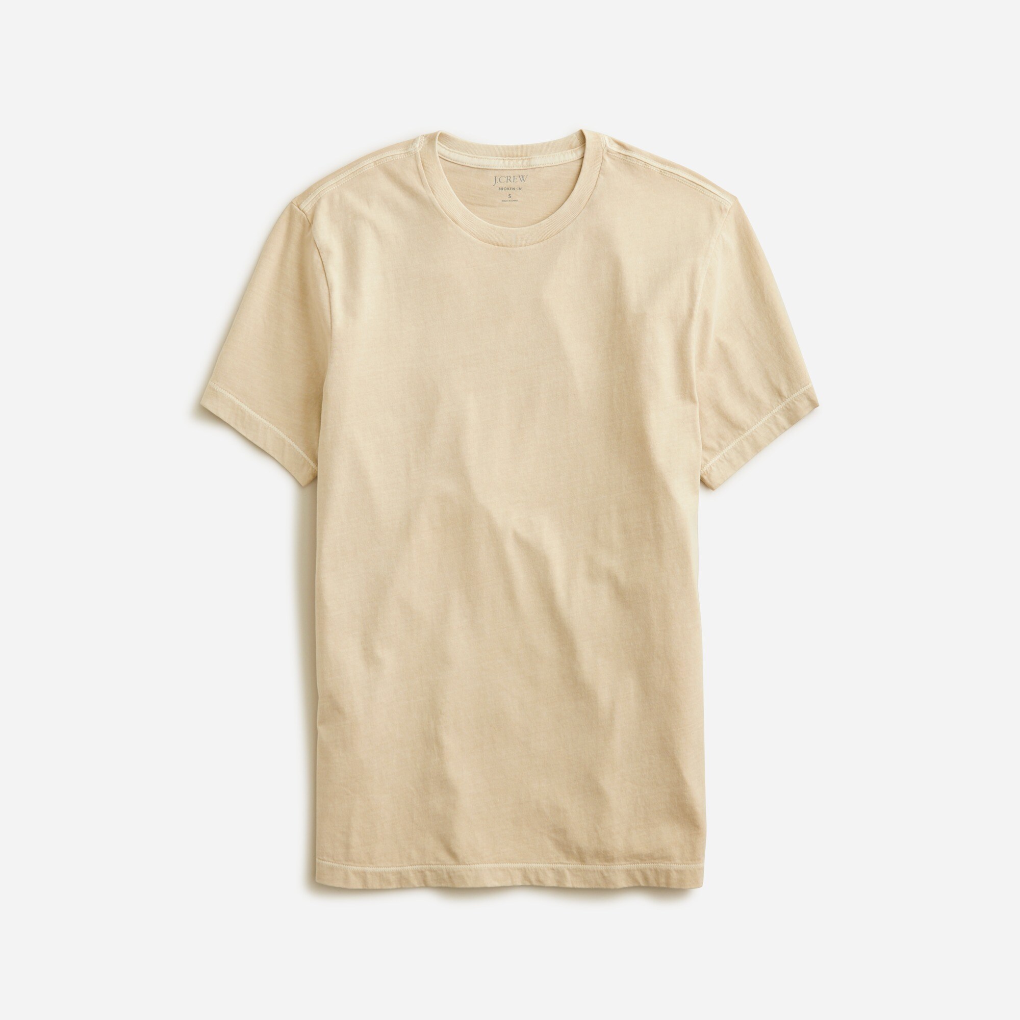 Broken-in short-sleeve T-shirt