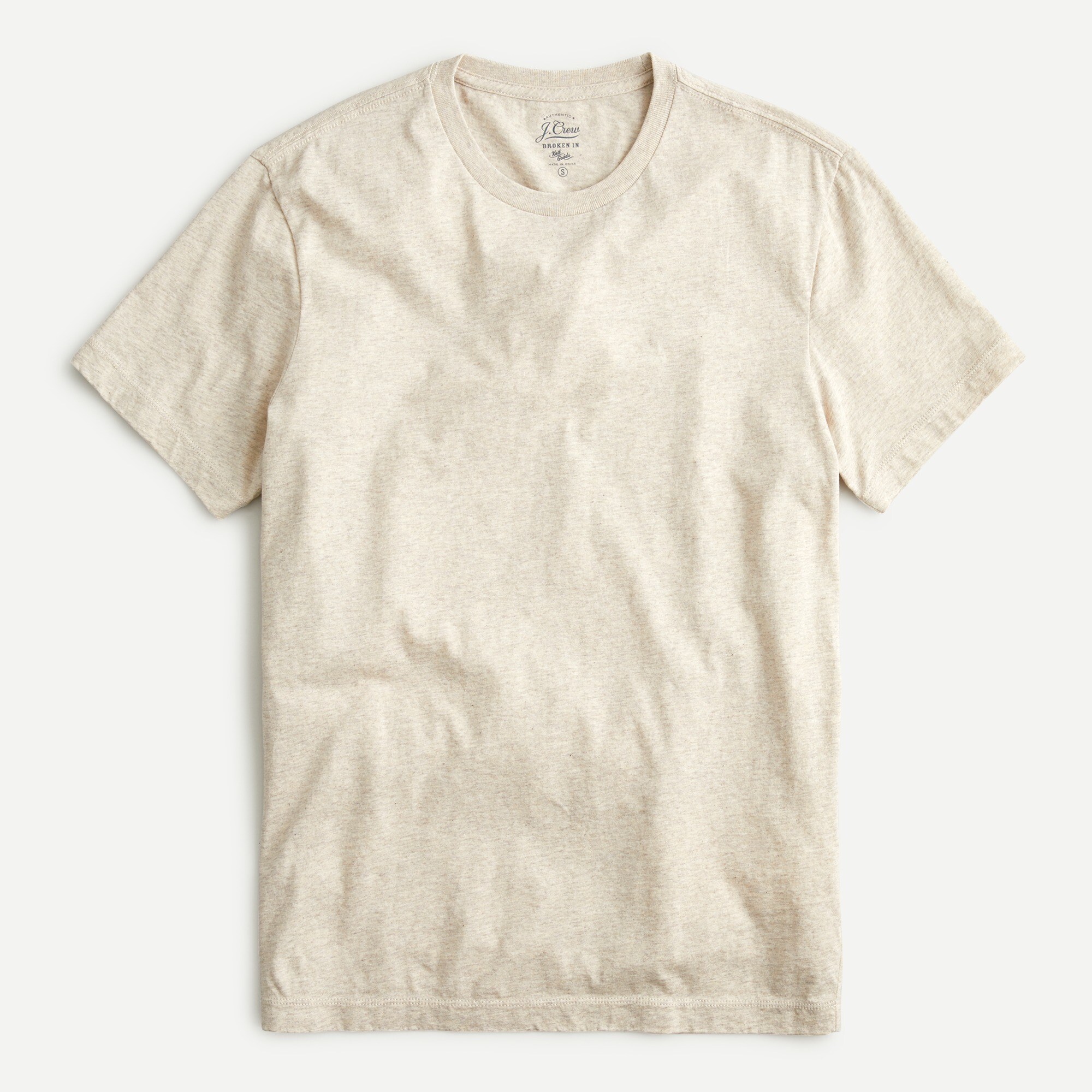 Broken-in short-sleeve T-shirt