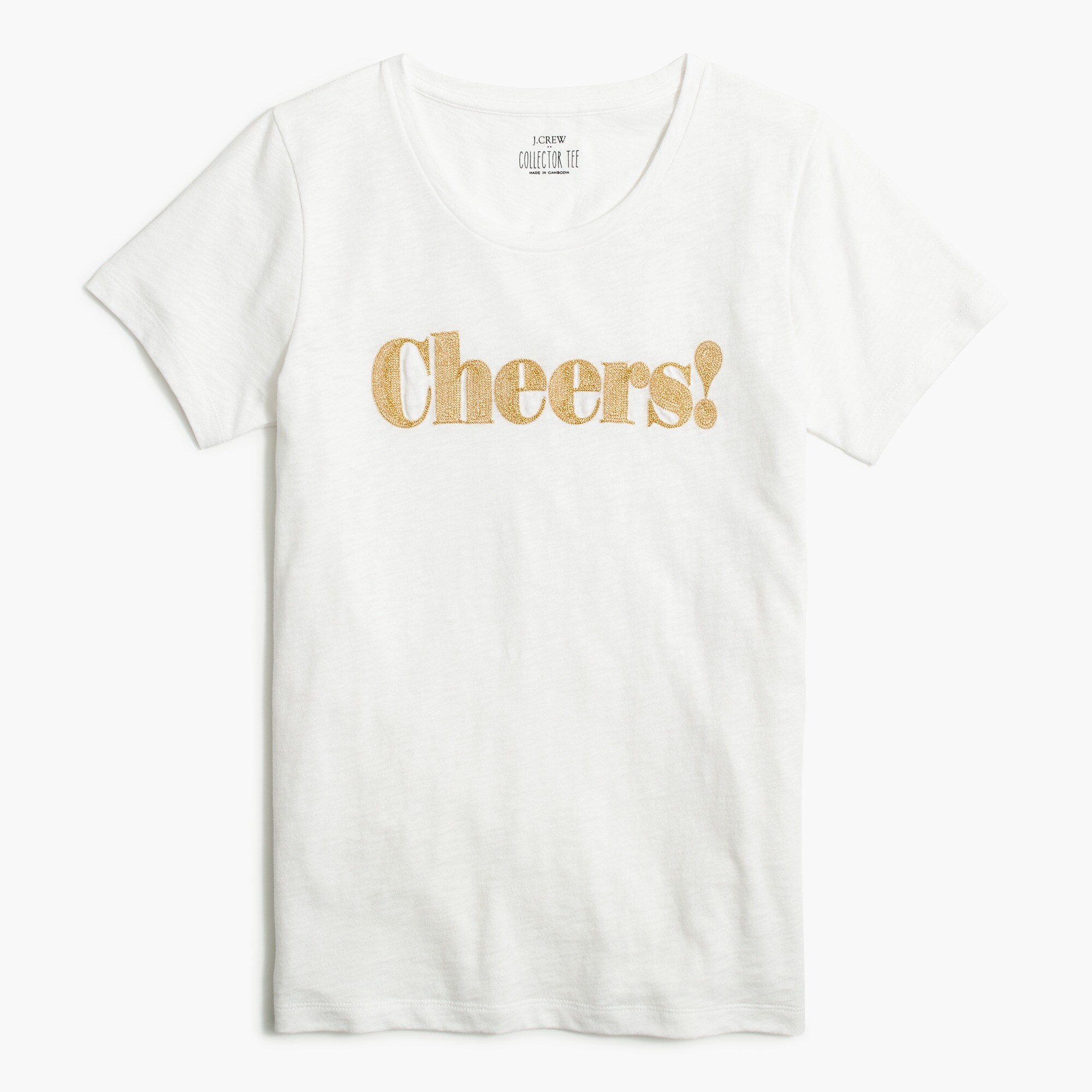 "cheers" graphic tee for women