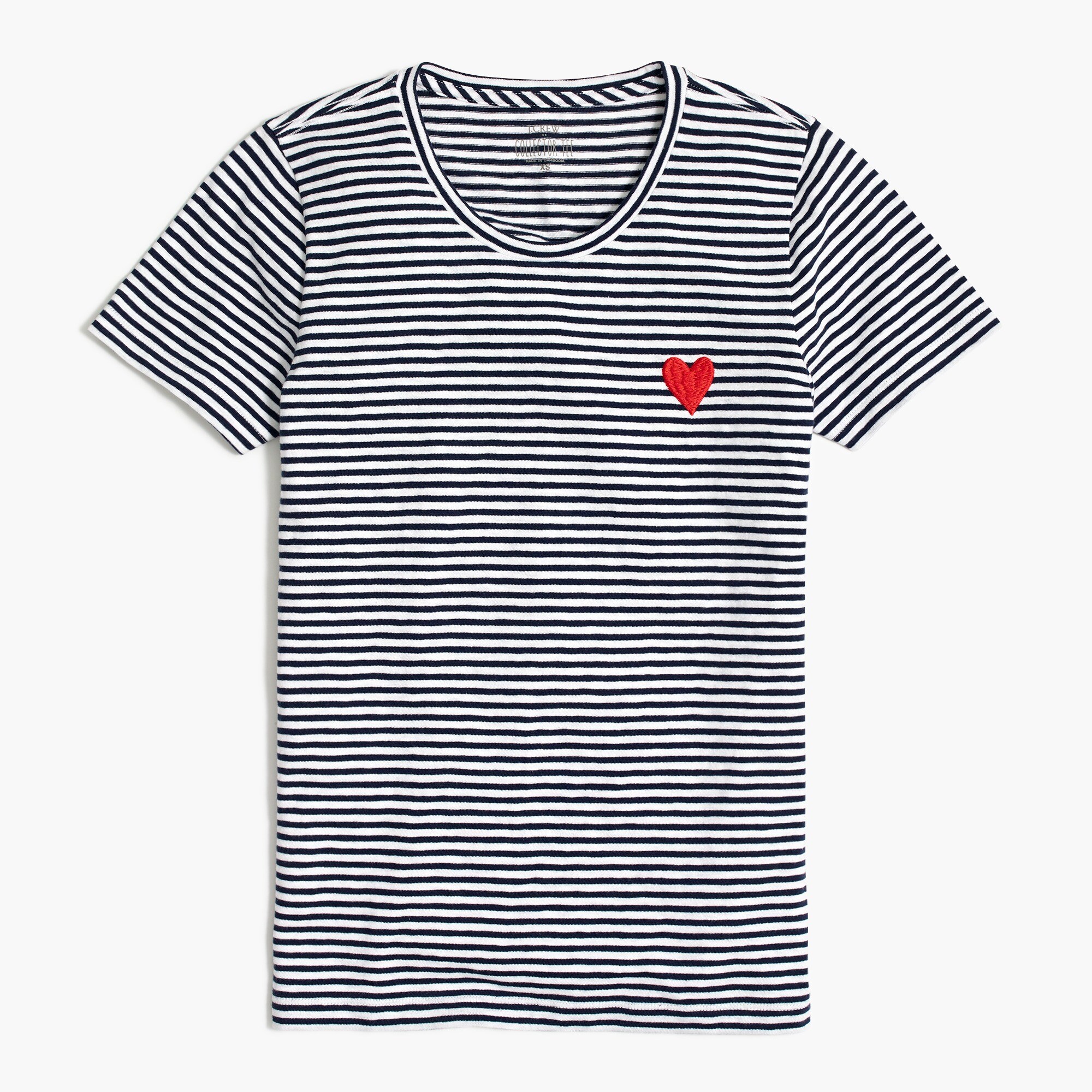 mini hearts graphic tee for women