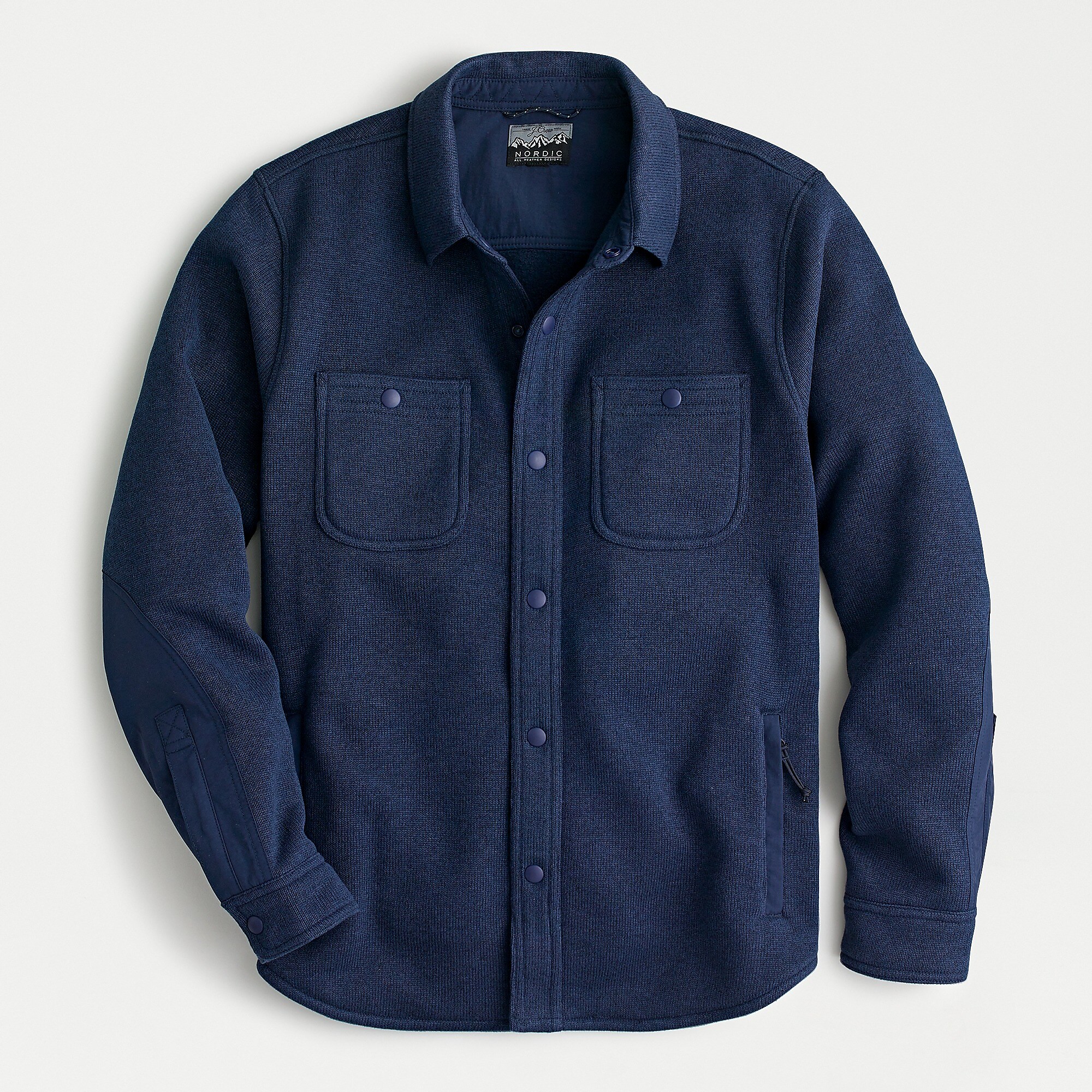 J.Crew: Nordic Shirt-jacket In Polartec® Sweater Fleece For Men