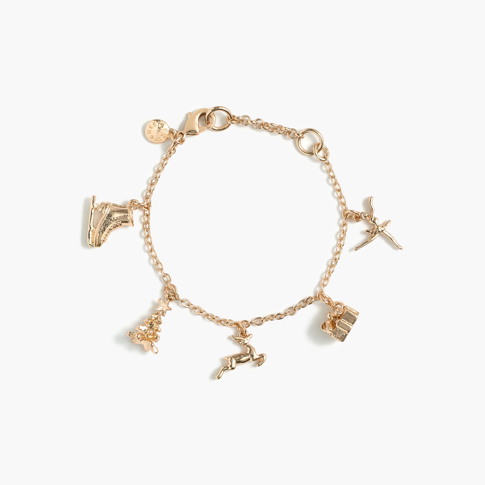 Girls' holiday charm bracelet