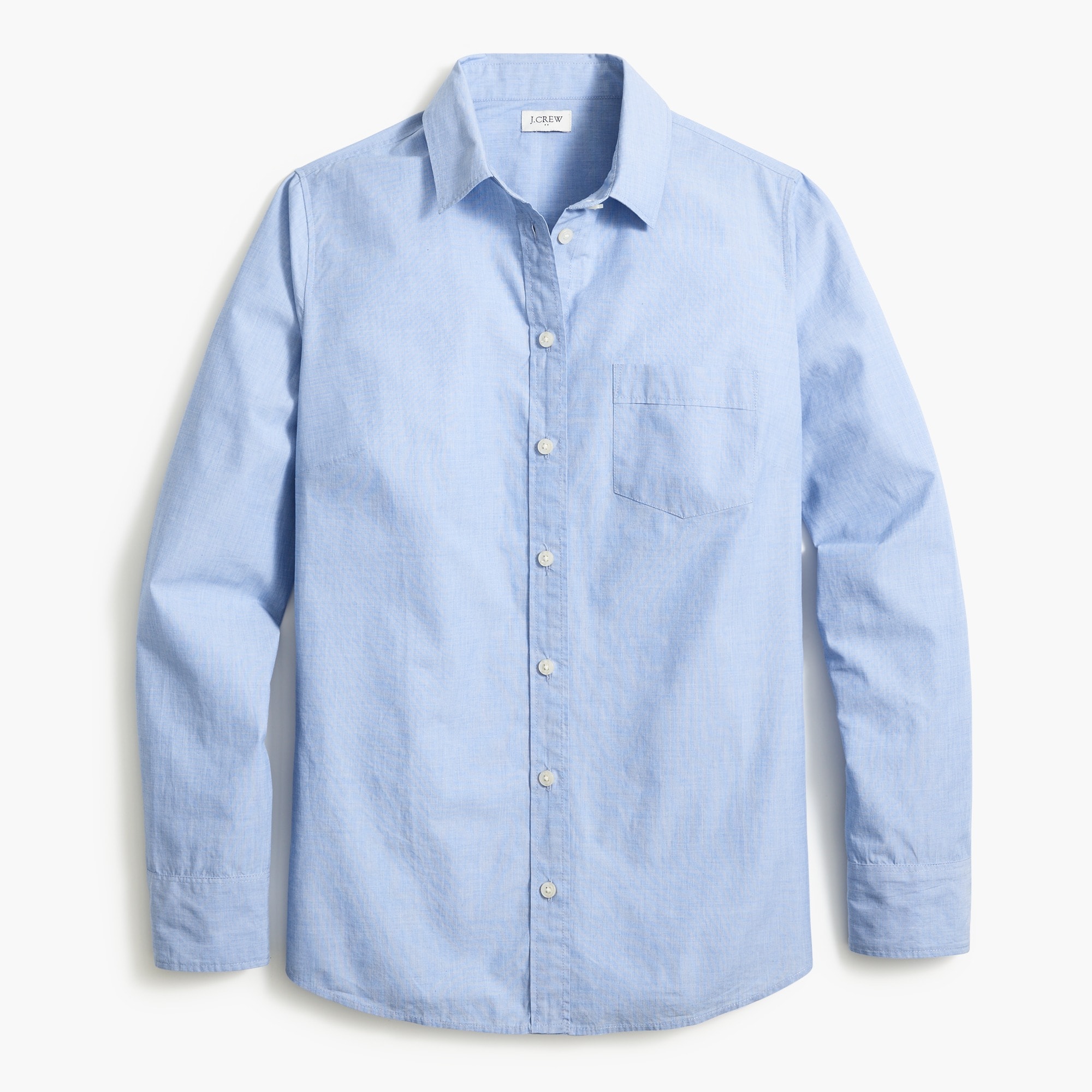  Signature-fit button-up shirt in end-on-end cotton
