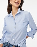 Signature-fit button-up shirt in end-on-end cotton