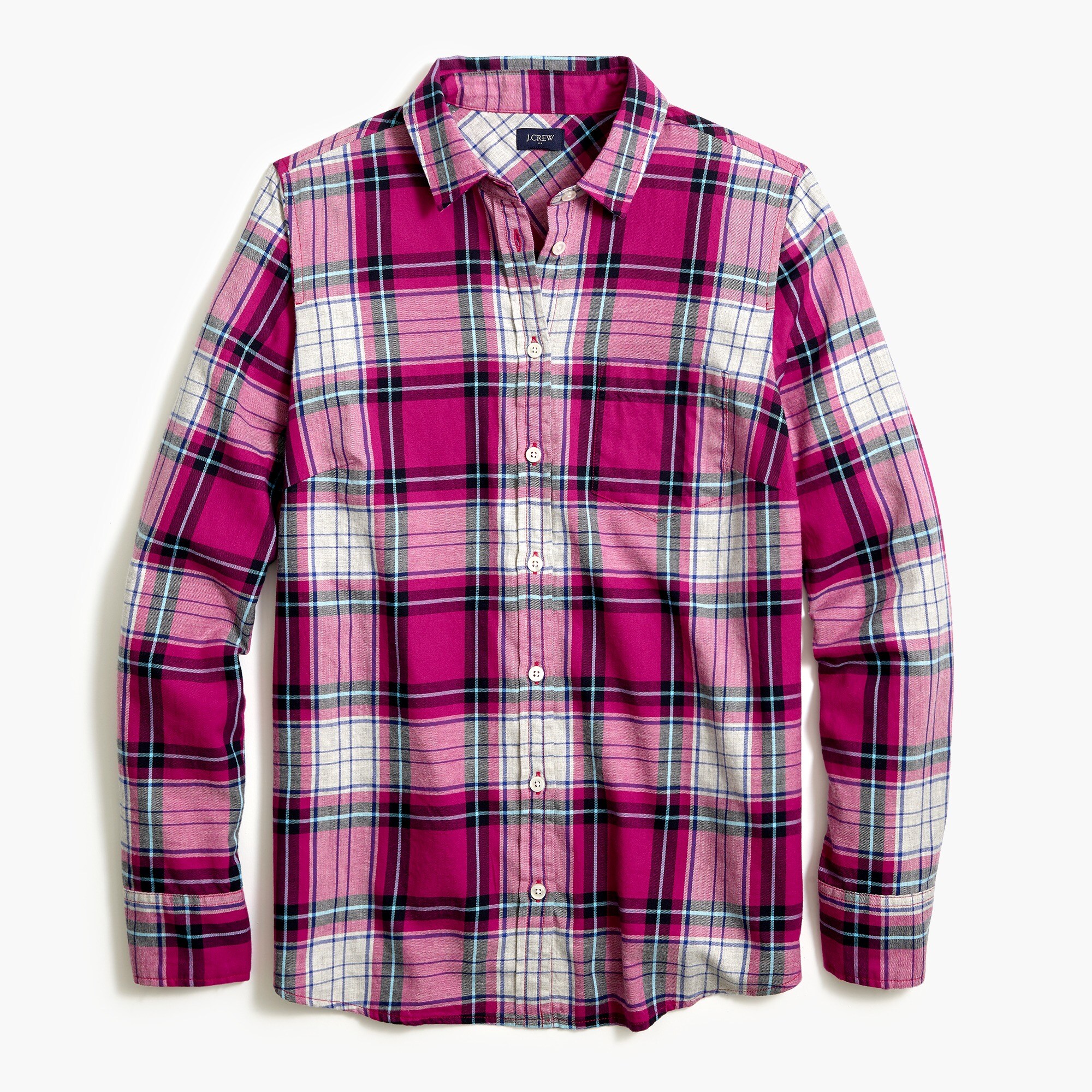 Flannel shirt in boyfriend fit
