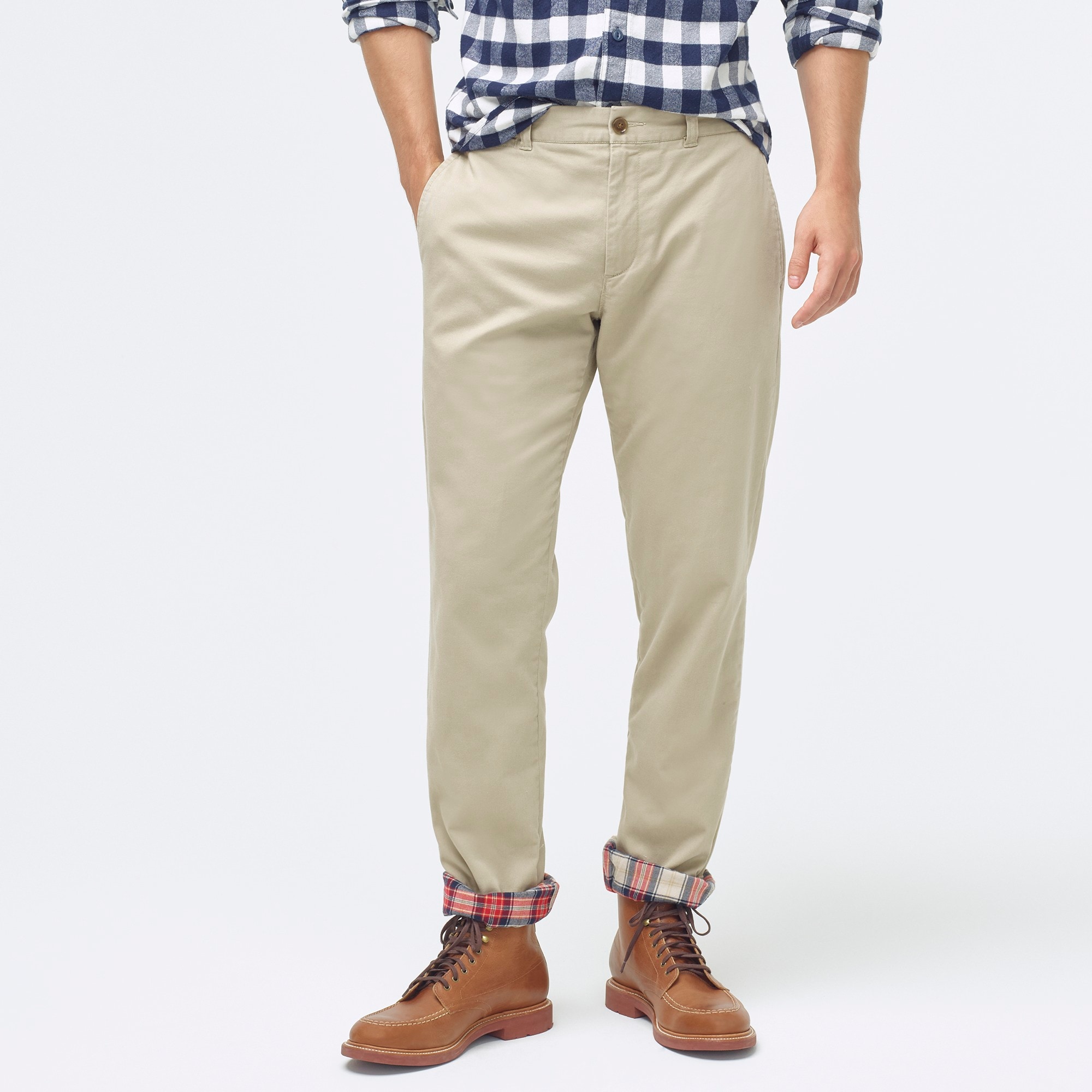 JCrew Factory Flannellined Khaki Pant For Men