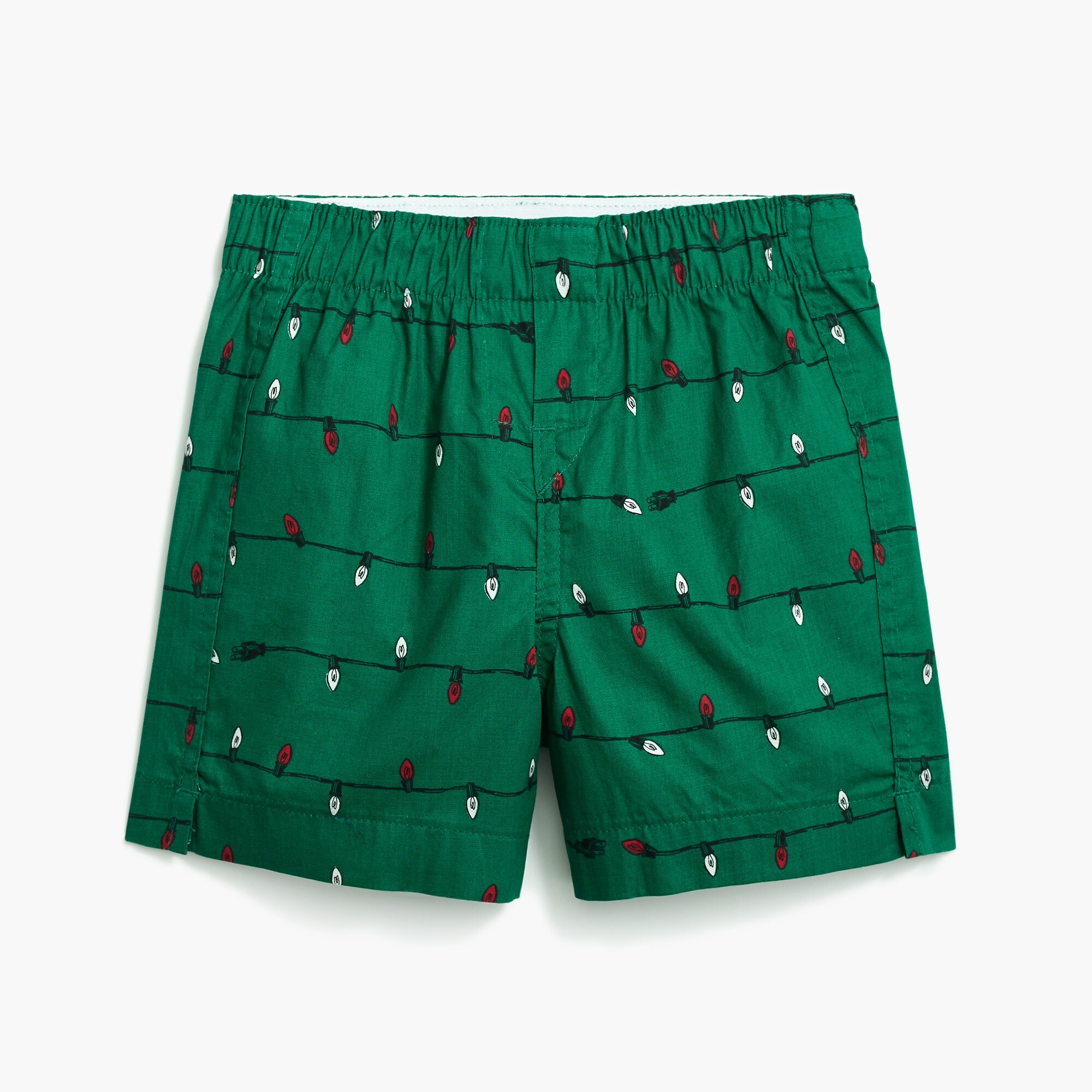 Boys' Christmas lights woven boxers