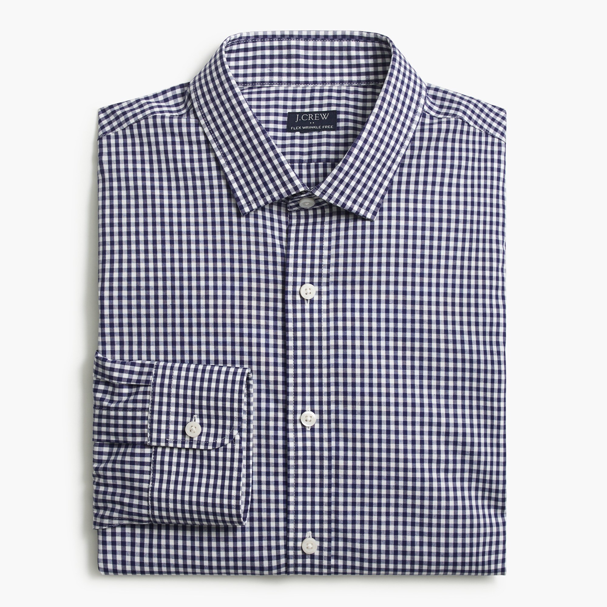 thompson slim flex wrinkle-free dress shirt for men