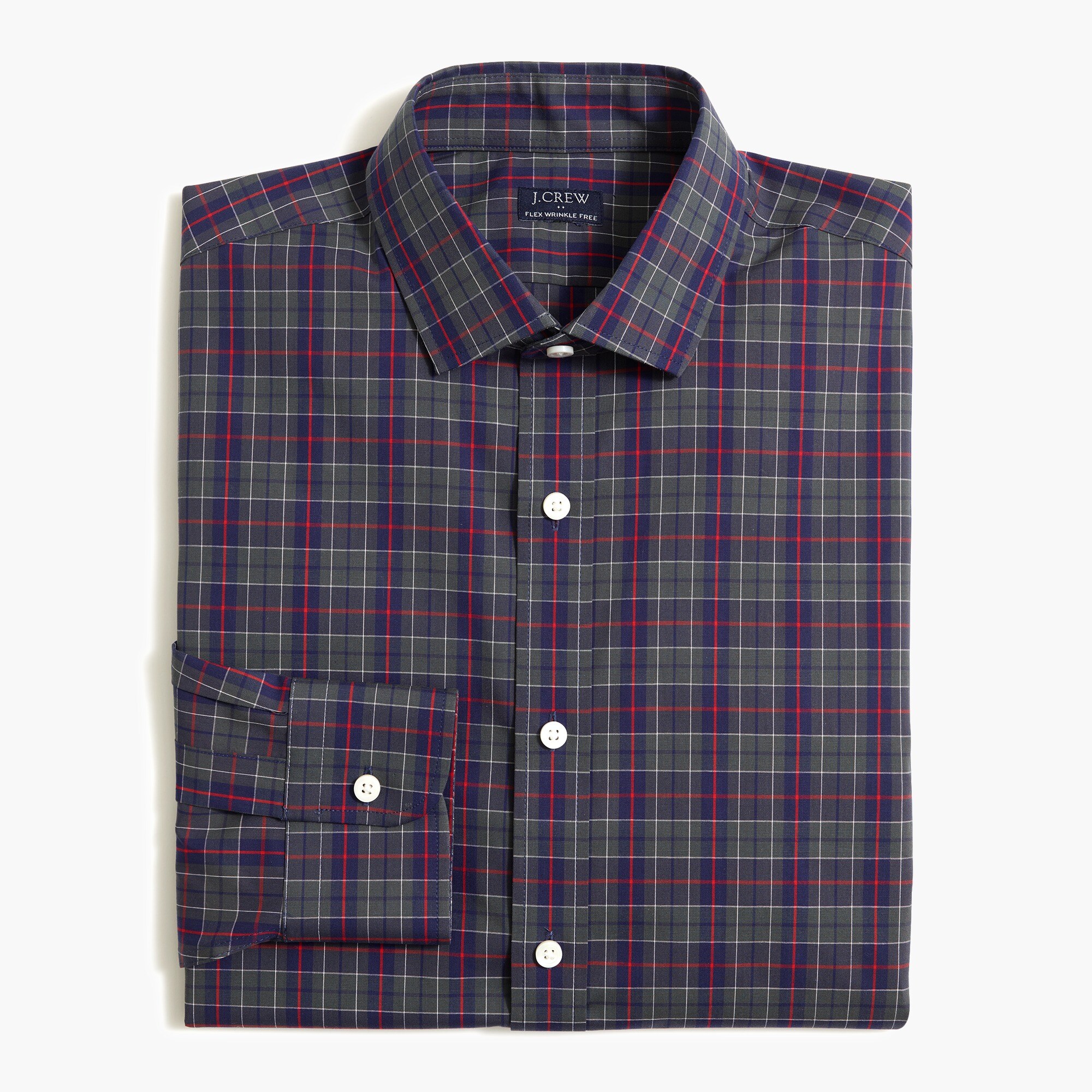Thompson slim flex wrinkle-free dress shirt
