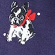 Dreamy long-sleeve cotton pajama set in holiday Frenchie INDIGO DOG j.crew: dreamy long-sleeve cotton pajama set in holiday frenchie for women